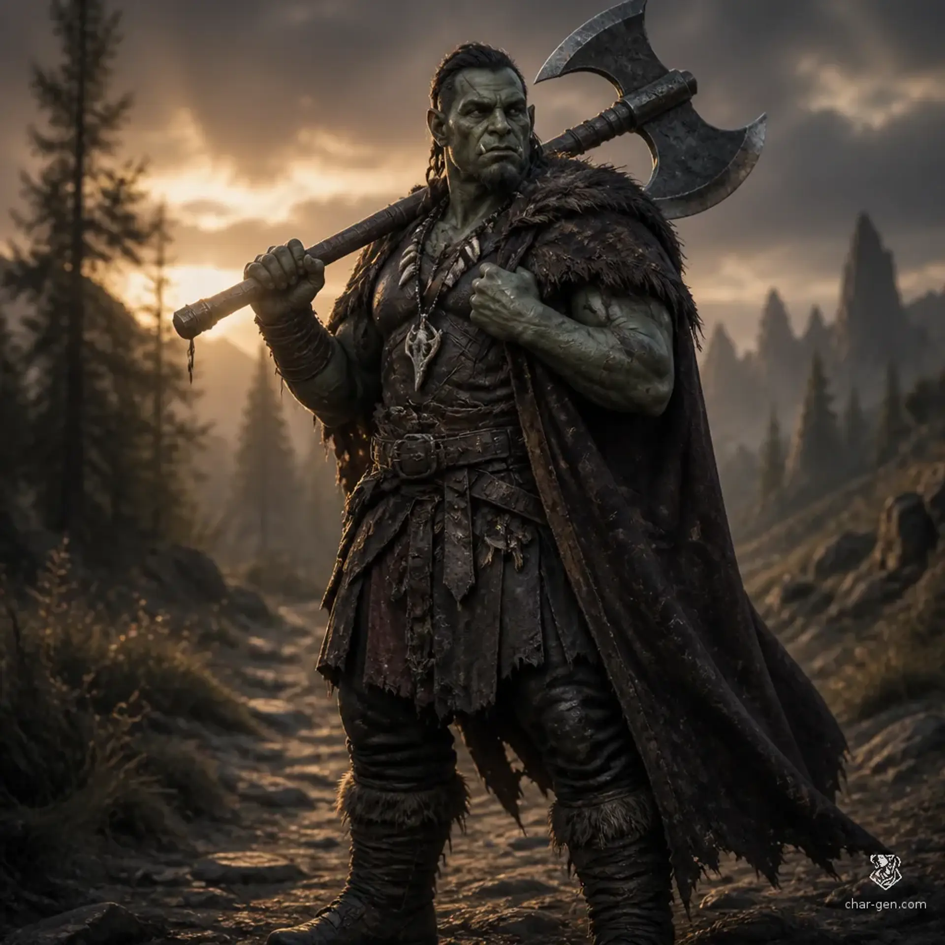 Malko Orbe - AI-generated fantasy Character