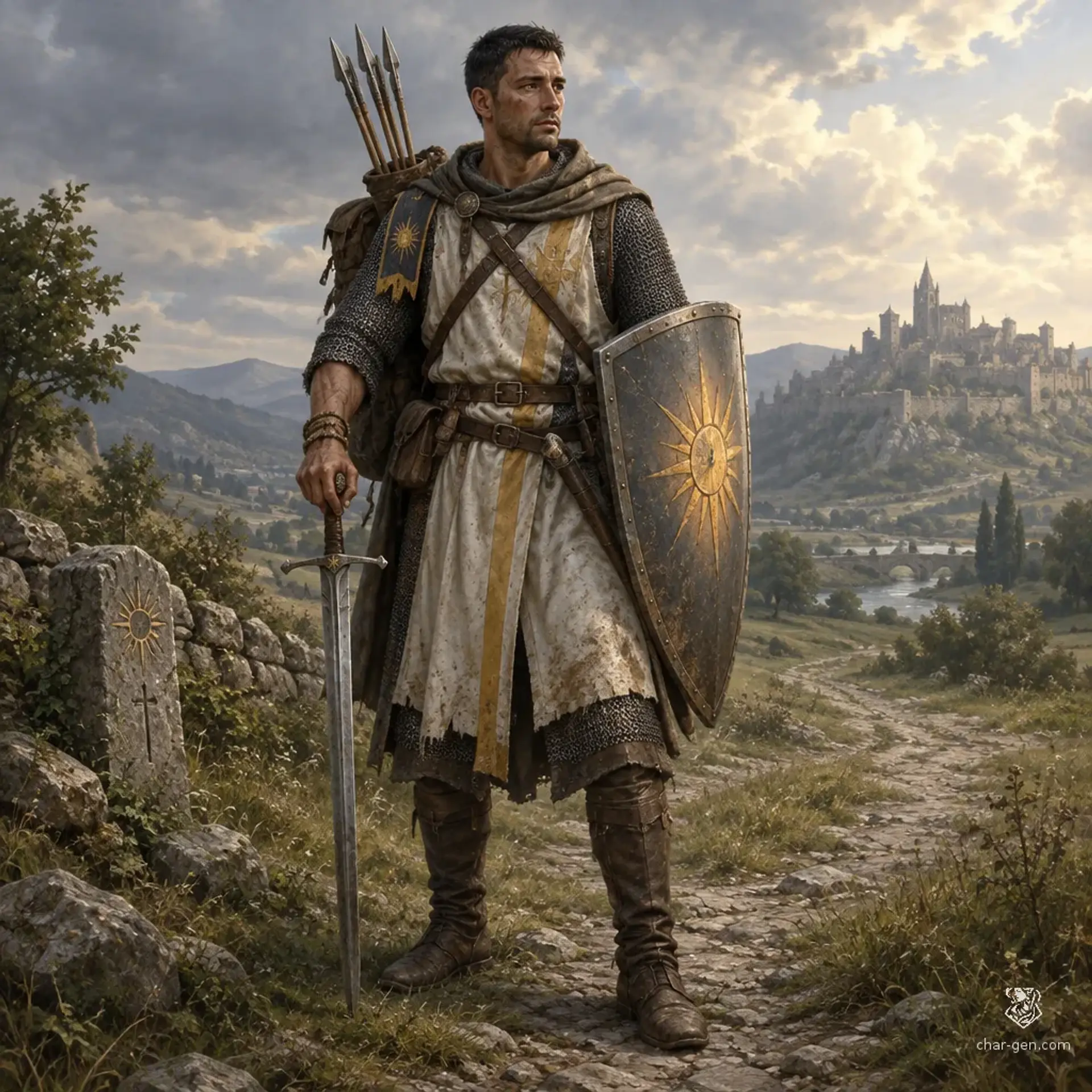Dante - AI-generated fantasy Character