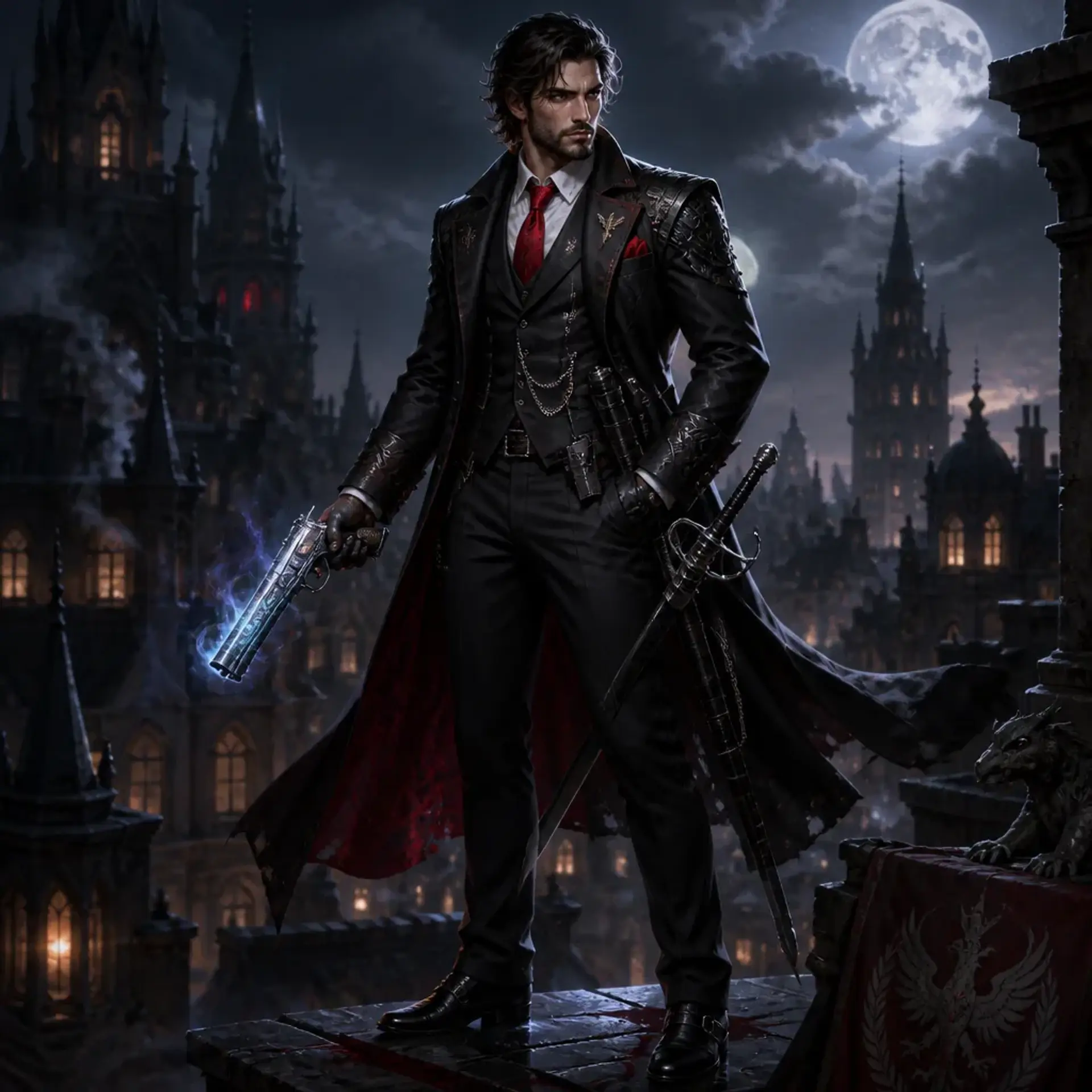 Nathaniel Mercer - AI-generated fantasy Character