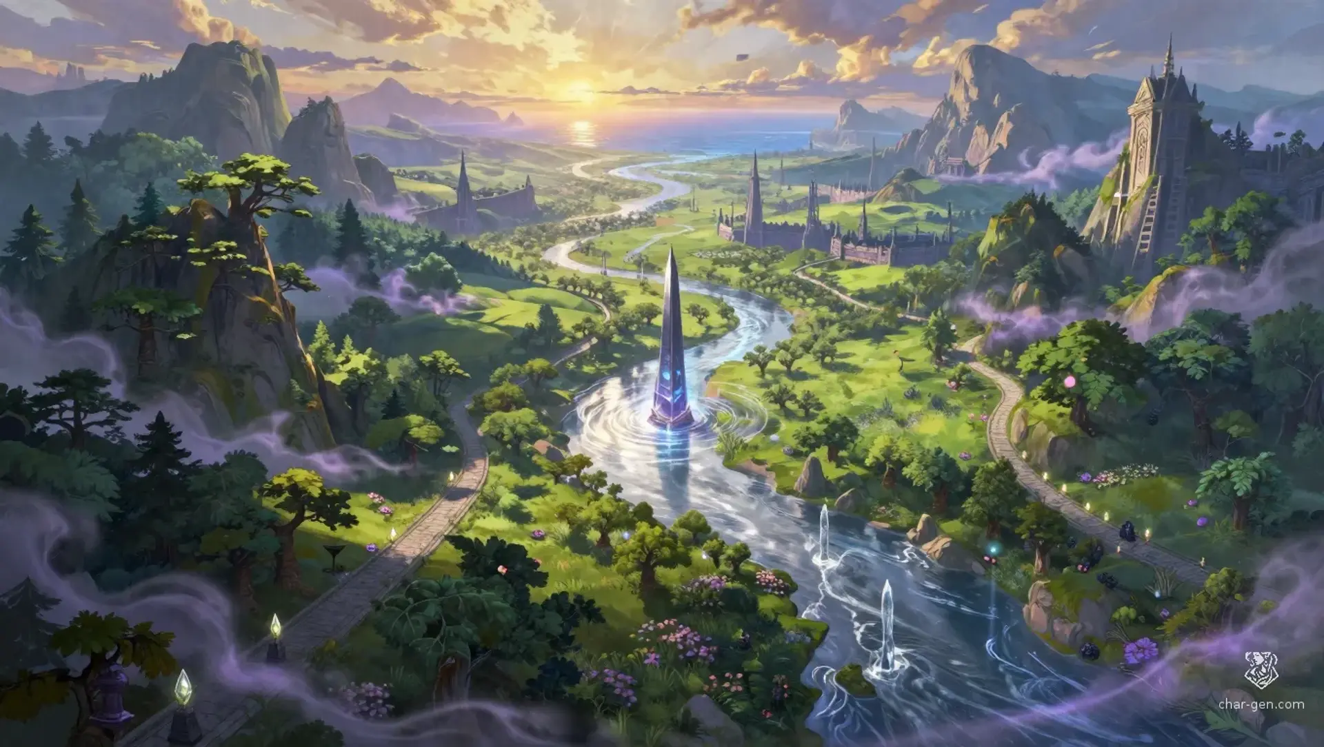 Aethelgard Reach - AI-generated fantasy Region