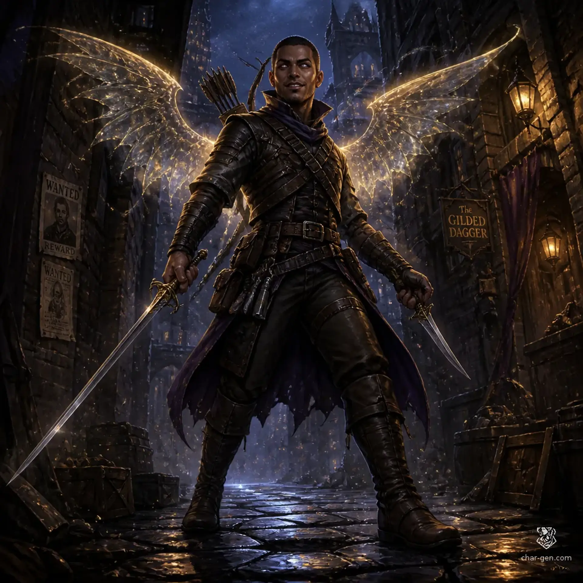 Tarn Vey - AI-generated fantasy Character