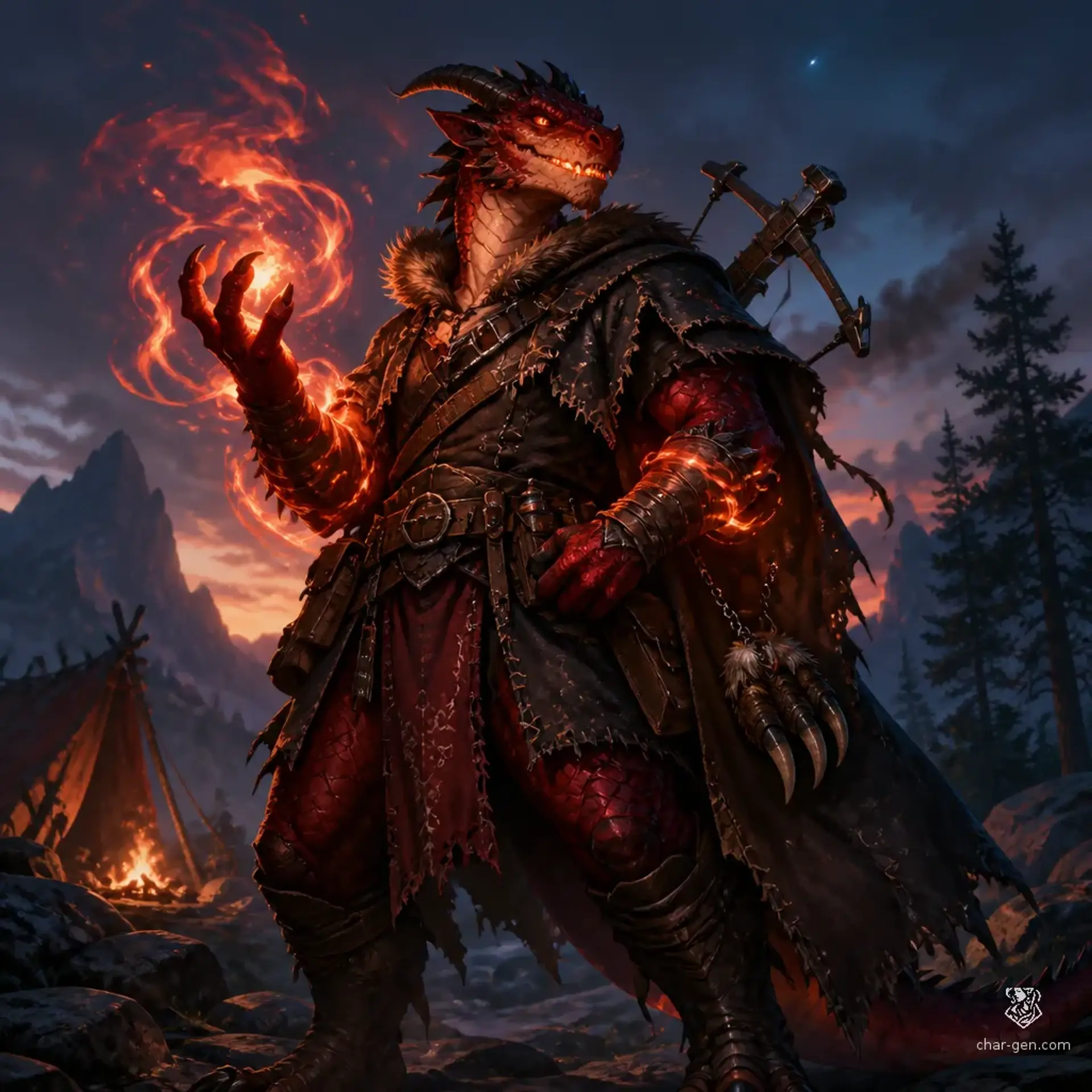 Blaze Mcblazed - AI-generated fantasy Character