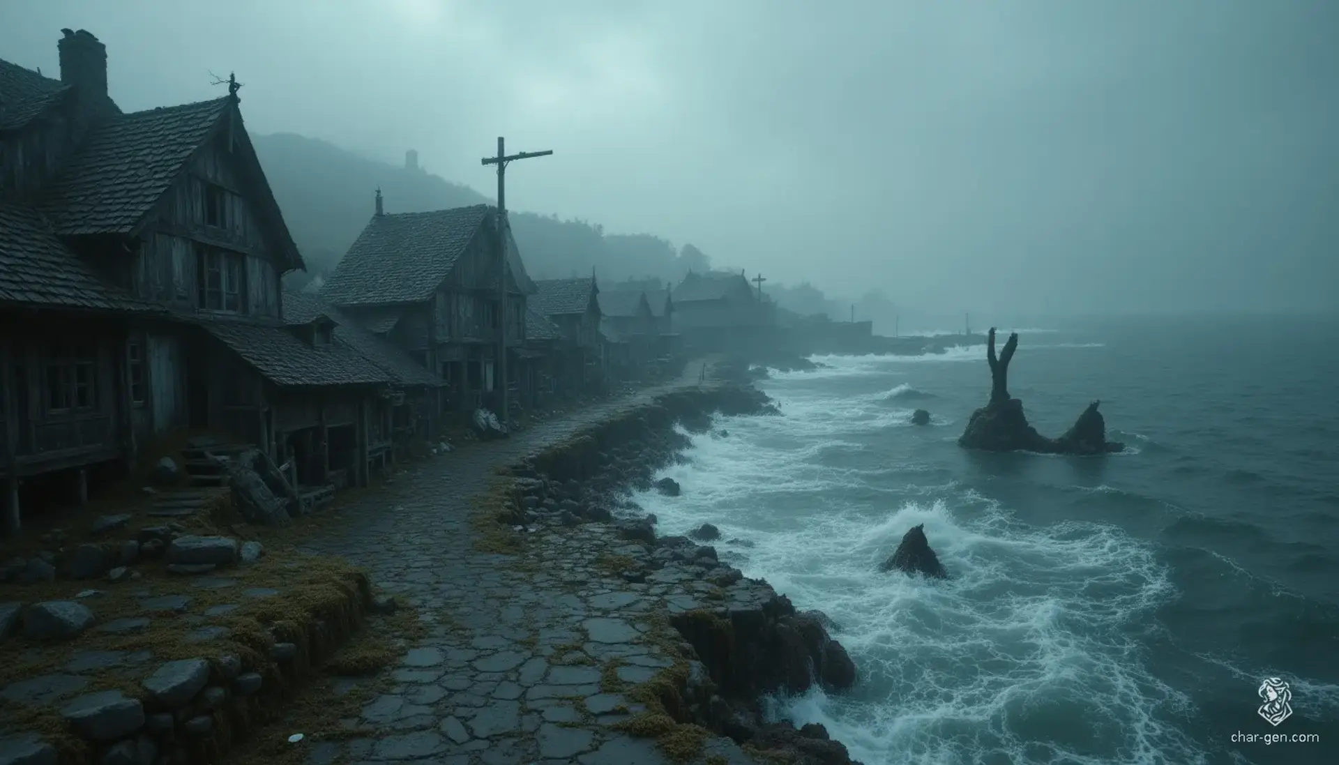 Marrowfen - AI-generated fantasy Settlement