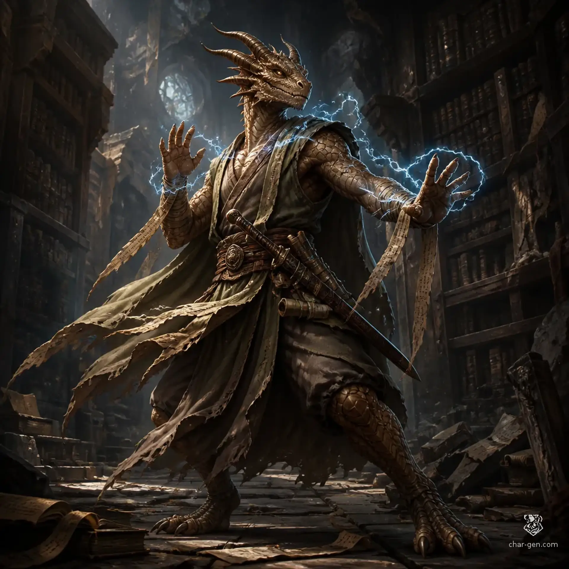 Vexaros - AI-generated fantasy Character