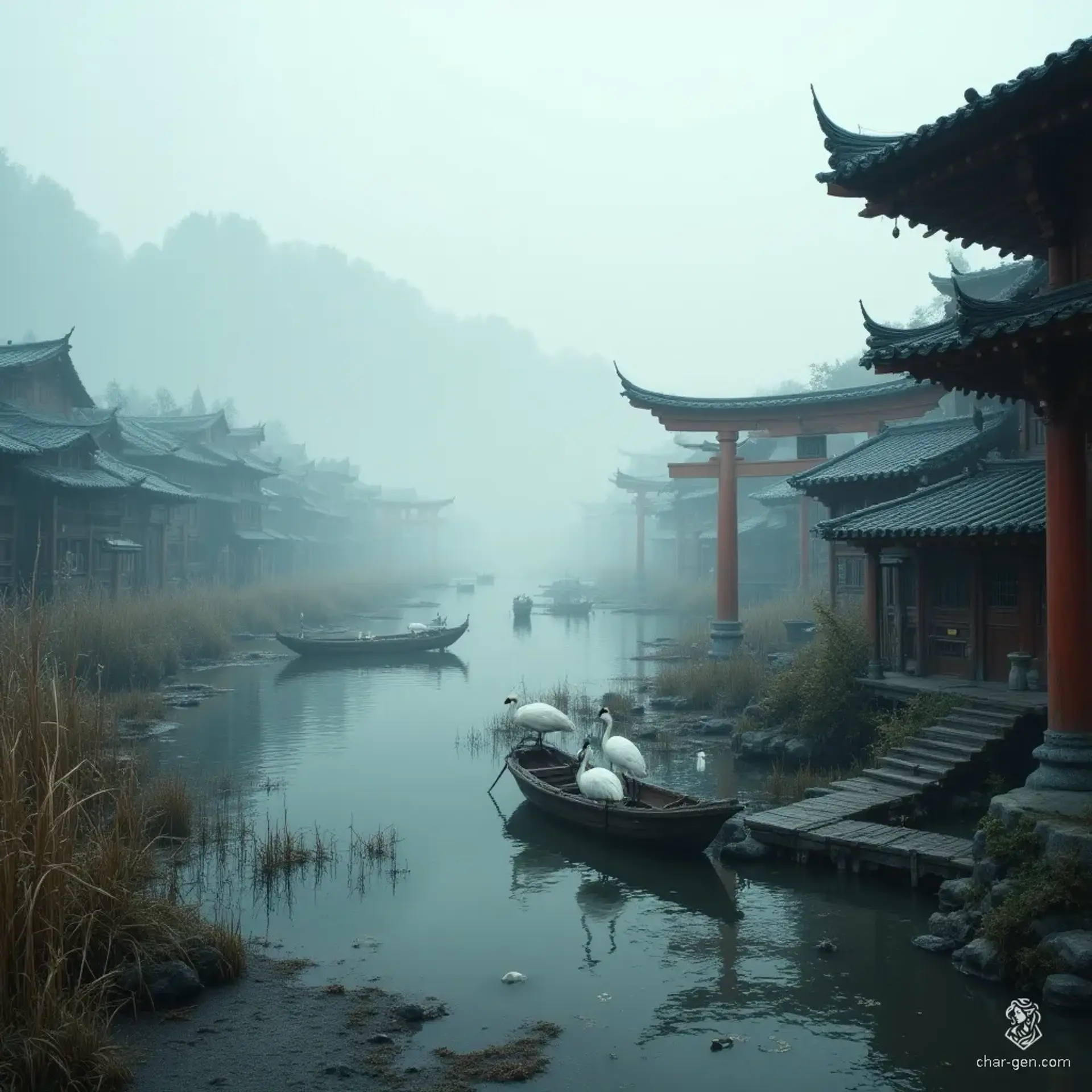 Namitsuru - AI-generated fantasy Settlement