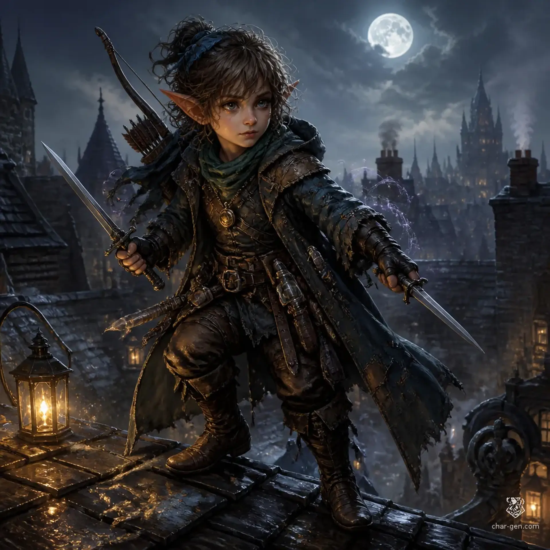 Ronjin Palecheek - AI-generated fantasy Character