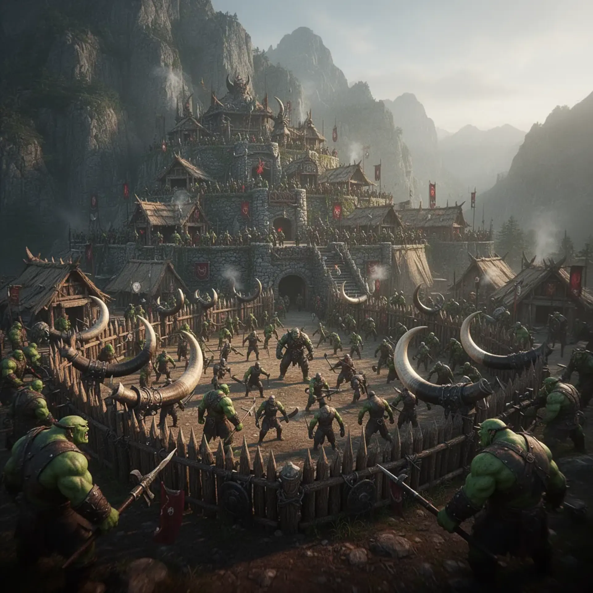 Gor-Gashar - AI-generated fantasy Settlement