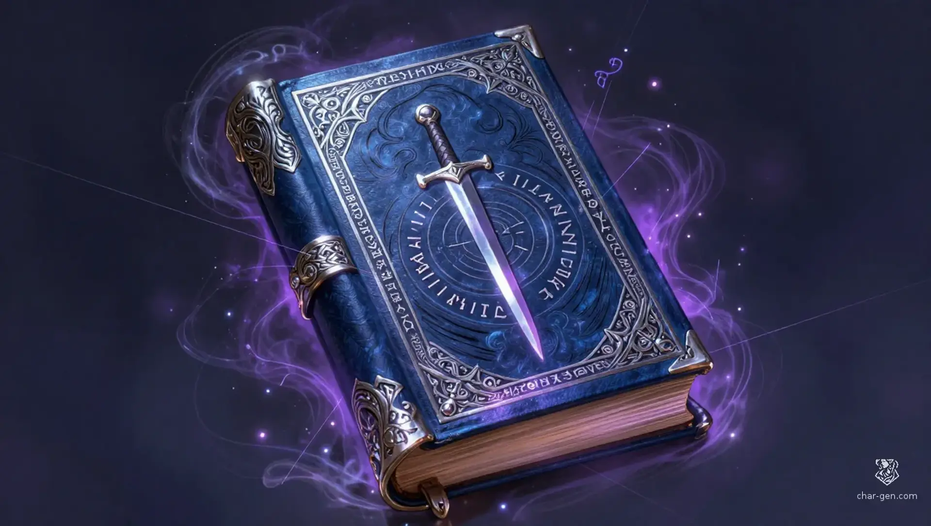 The Legends of Arcane Duelists - AI-generated fantasy Spellbook