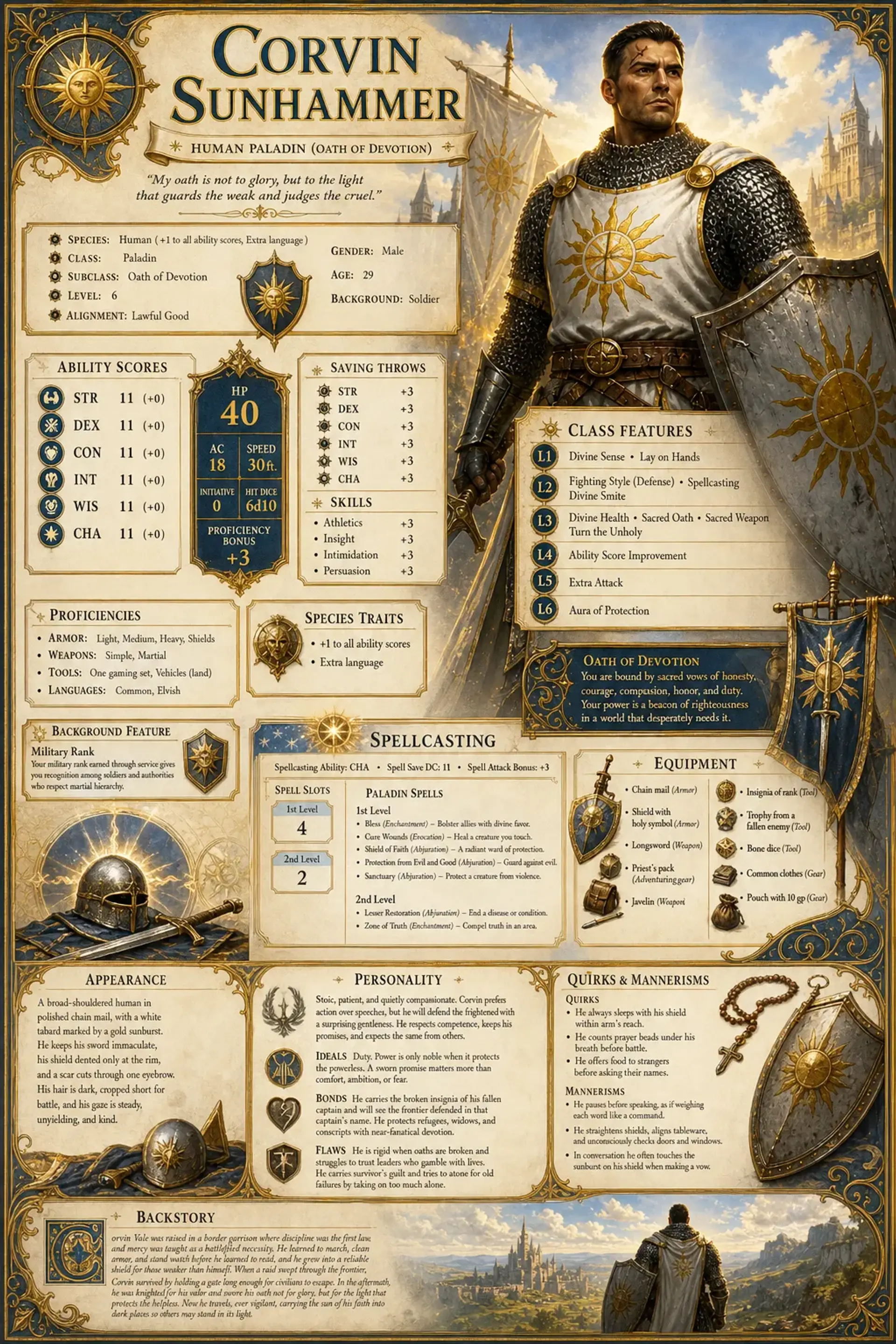Character Sheet