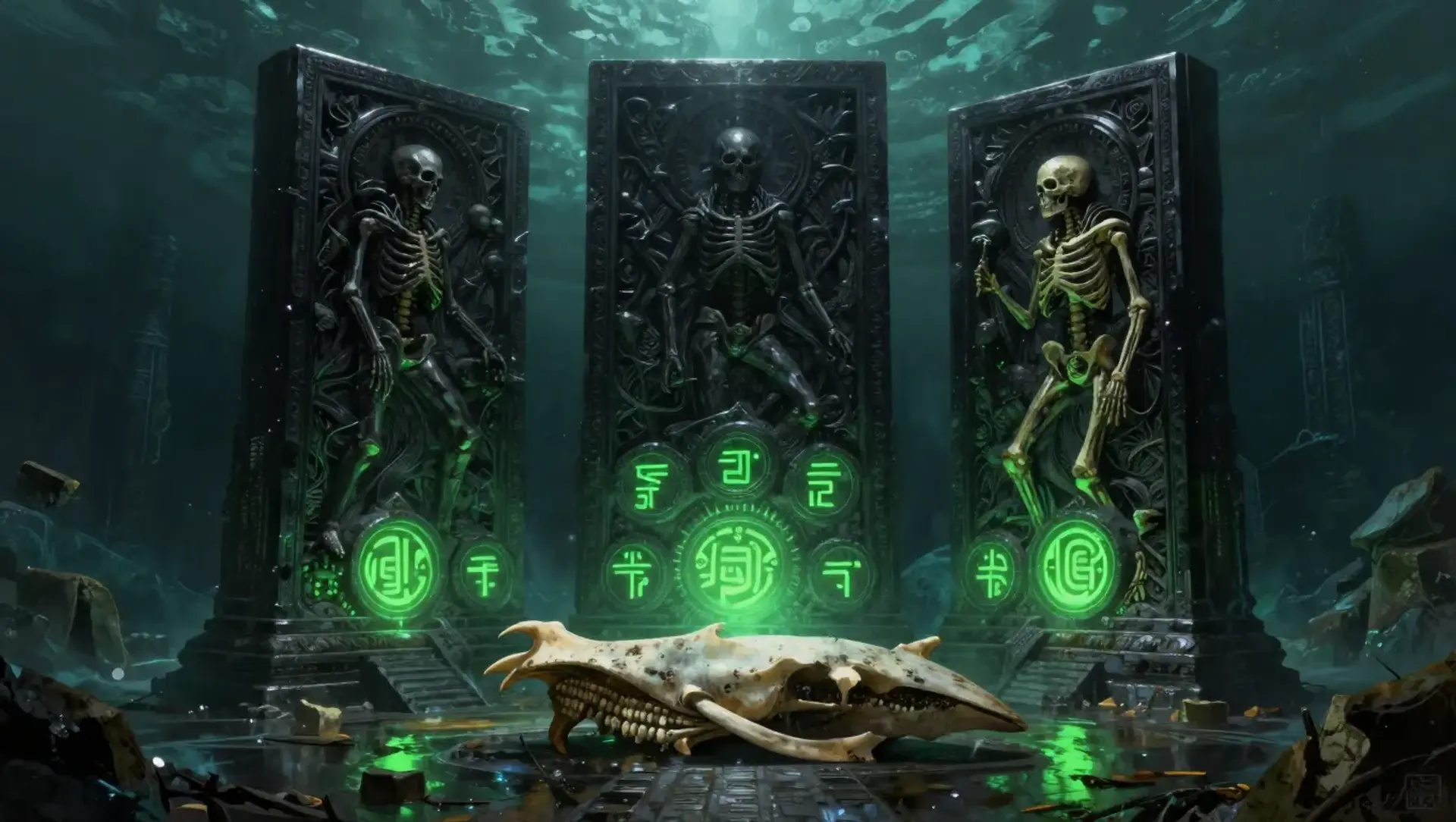 Das Schweigende Triptychon von Myrkul - AI-generated fantasy Puzzle