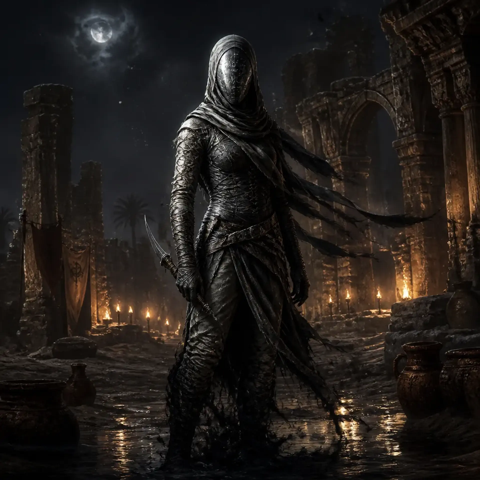 Shadow Touched Agent - AI-generated fantasy Monster