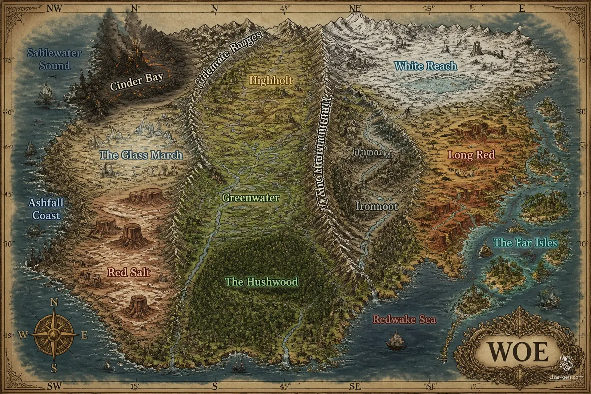 Woe - AI-generated fantasy World