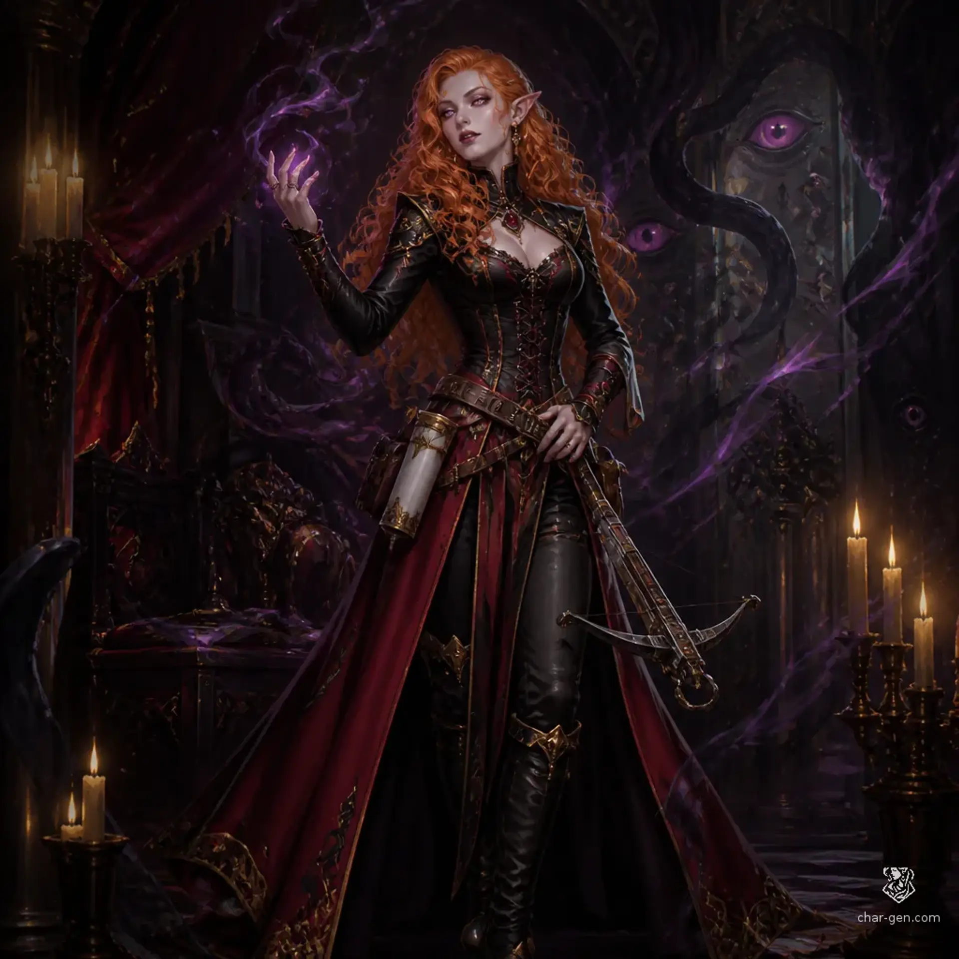 Seshatha Vey - AI-generated fantasy Character