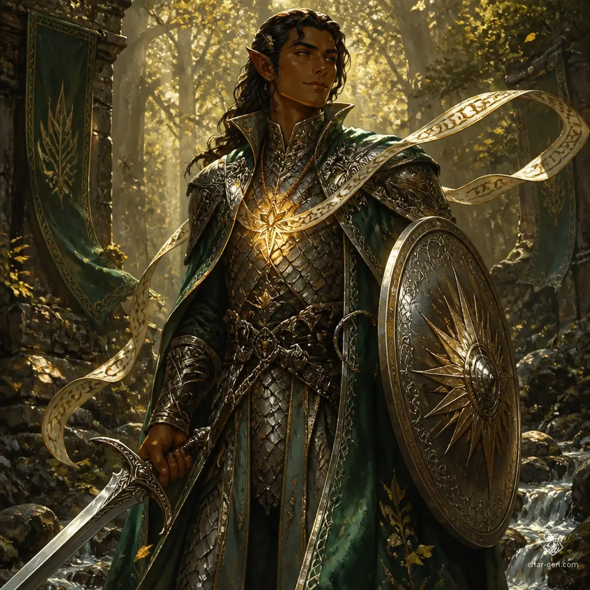 Seren Thalanil - AI-generated fantasy Character
