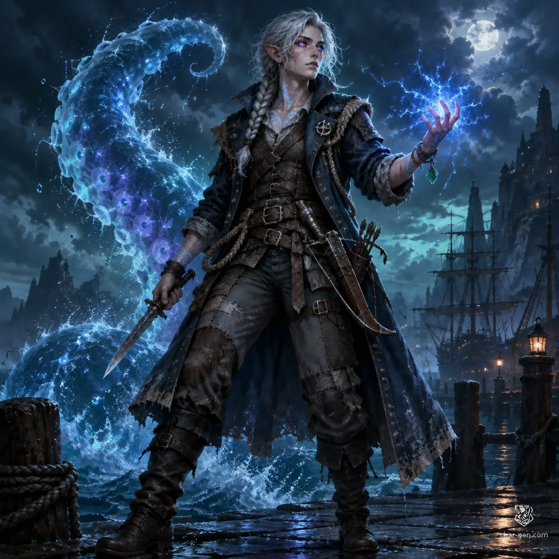 Neran Doru - AI-generated fantasy Character
