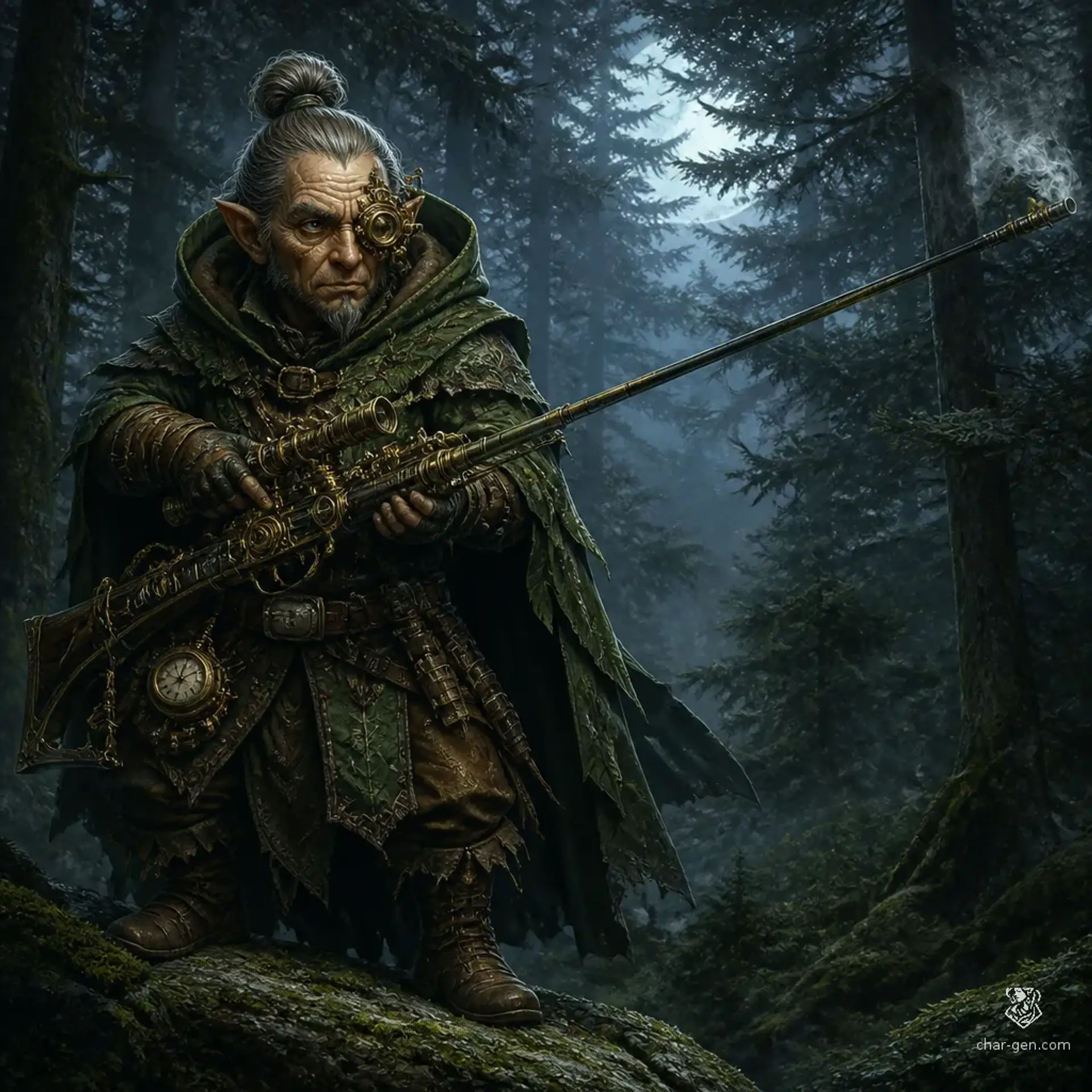 Zook "Deadeye" Glittersprig - AI-generated fantasy Character