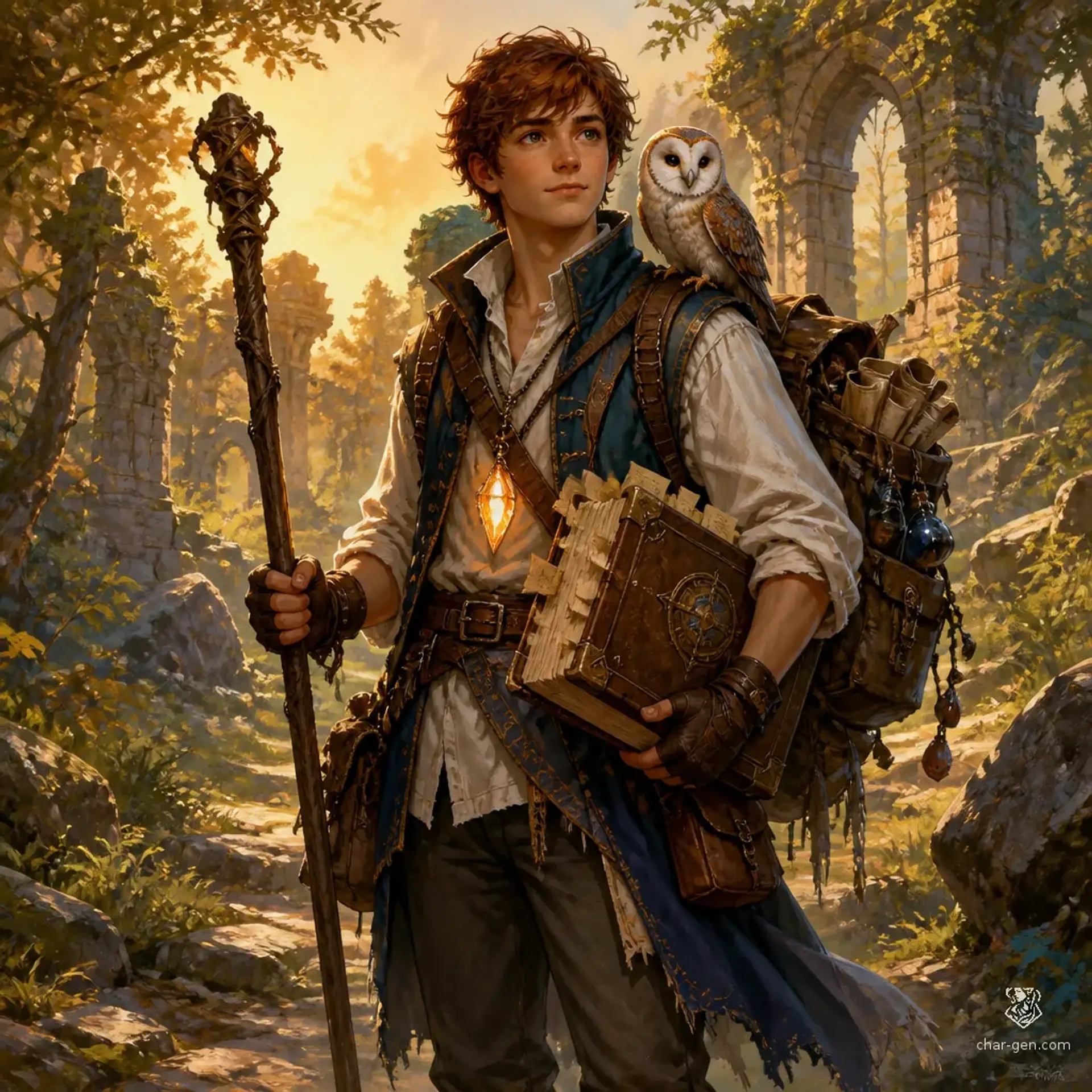 Alister Kade - AI-generated fantasy Character