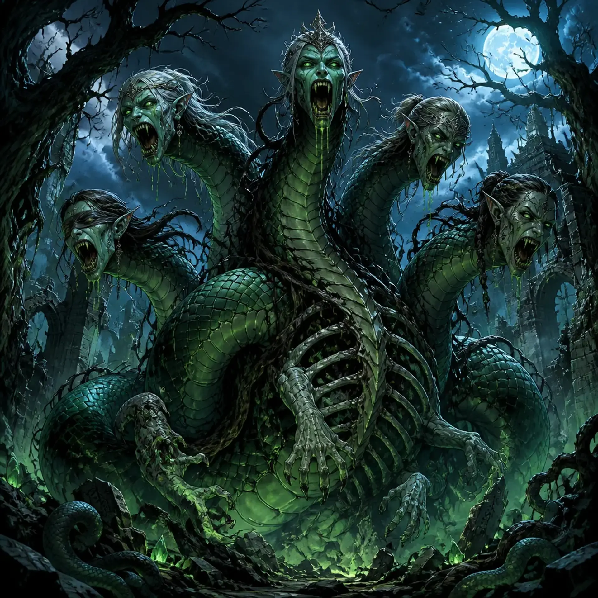 Dread Serpent - AI-generated fantasy Monster
