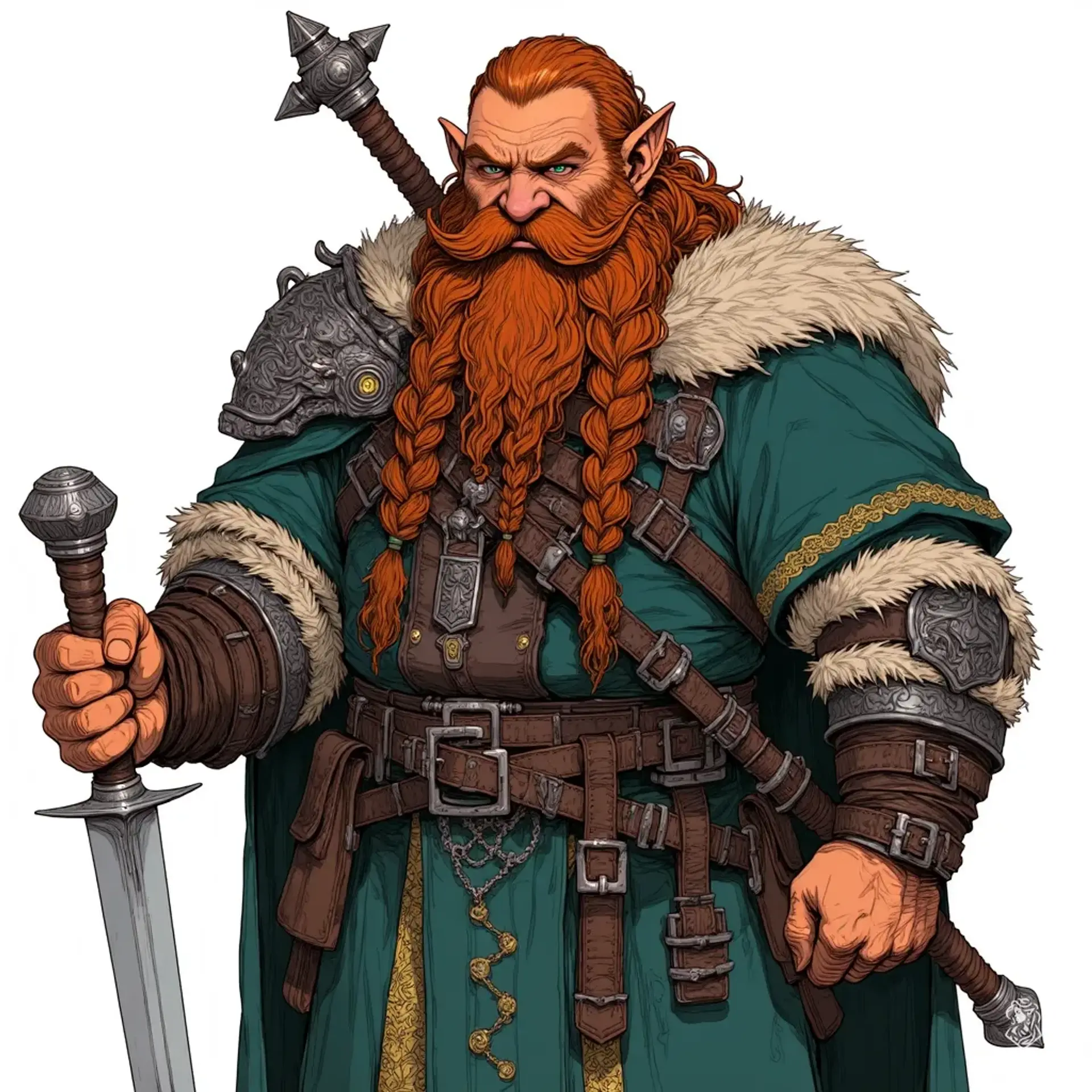 Tarnu Fireforge - AI-generated fantasy NPC