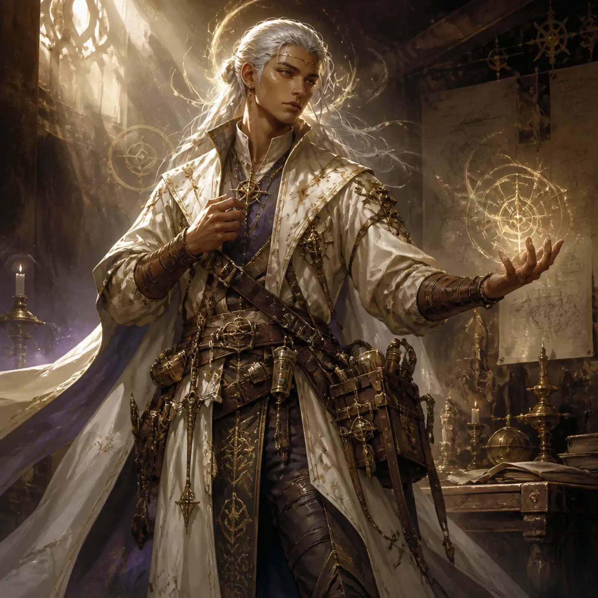 Aiolyus Orjan - AI-generated fantasy Character