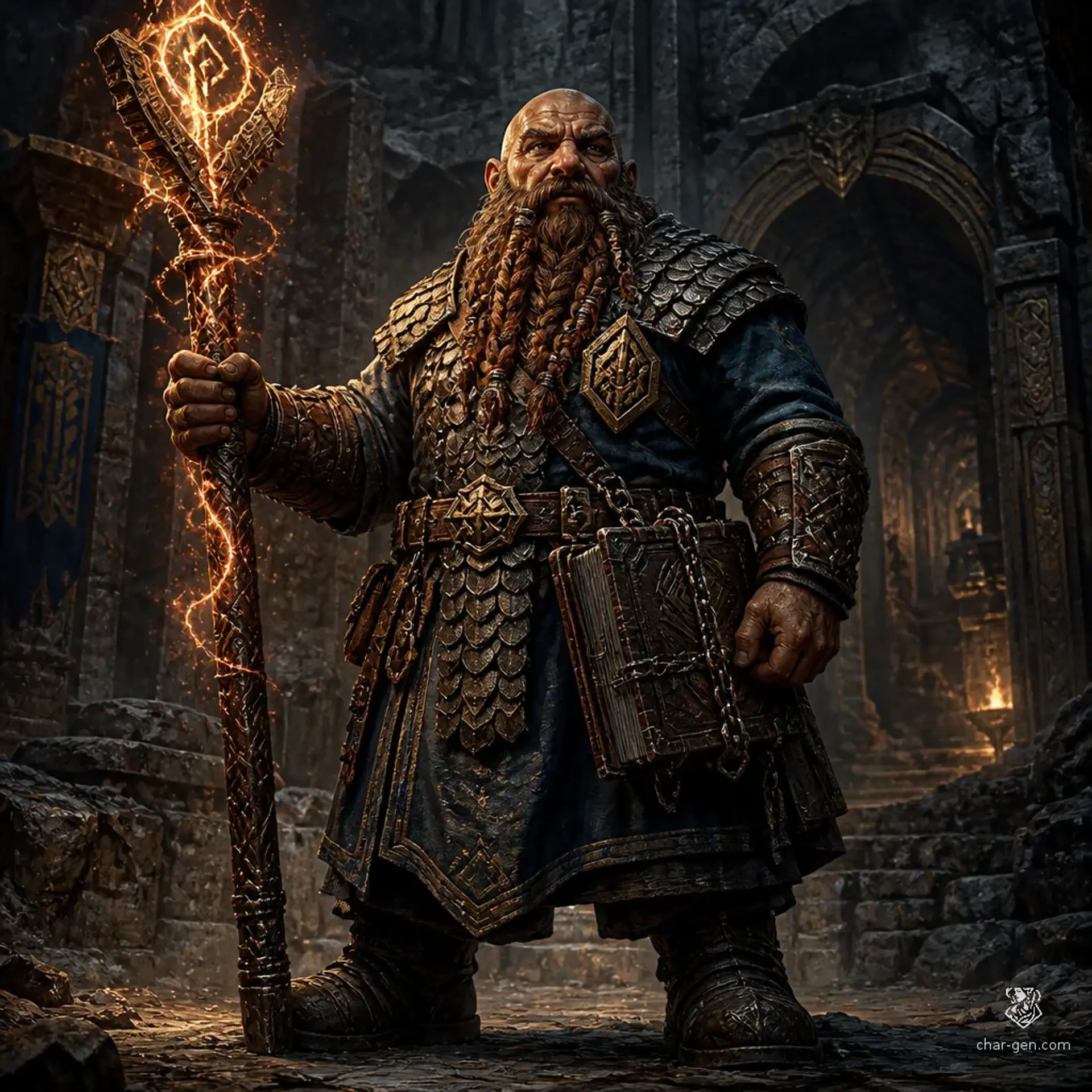 Shashir Ironhand - AI-generated fantasy Character