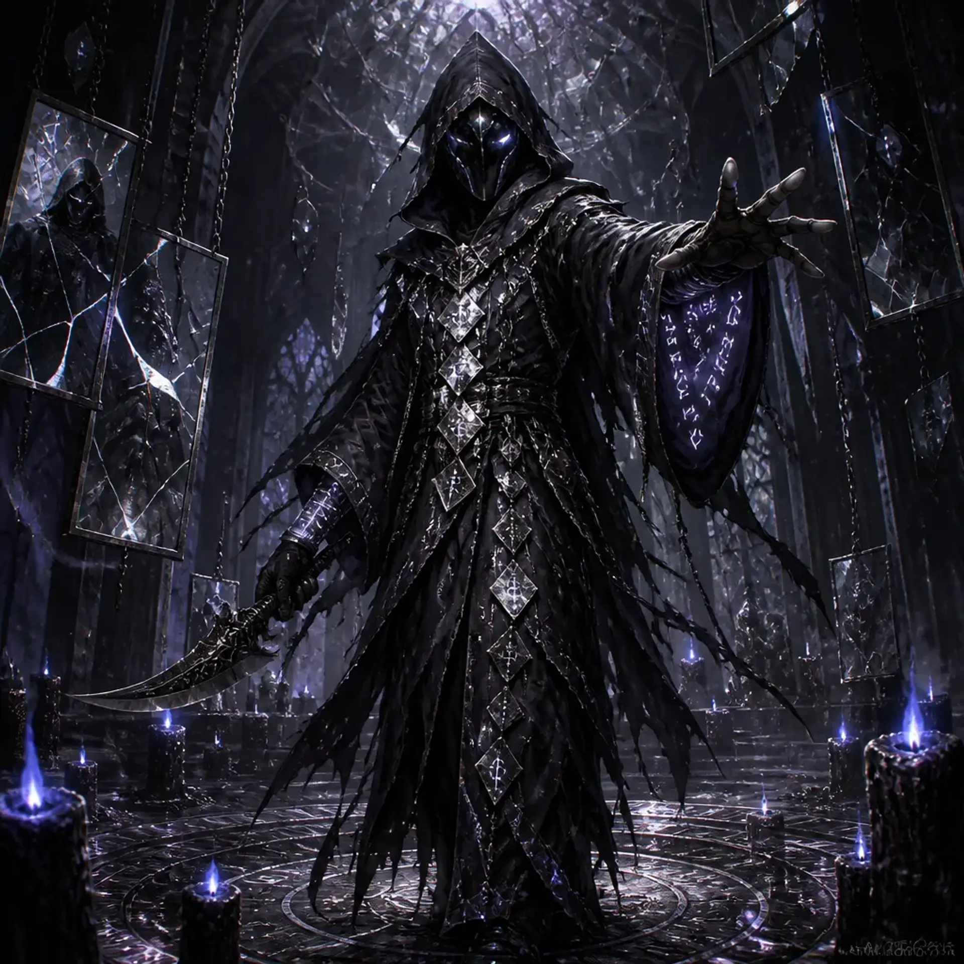 Umbral Acolyte - AI-generated fantasy Monster