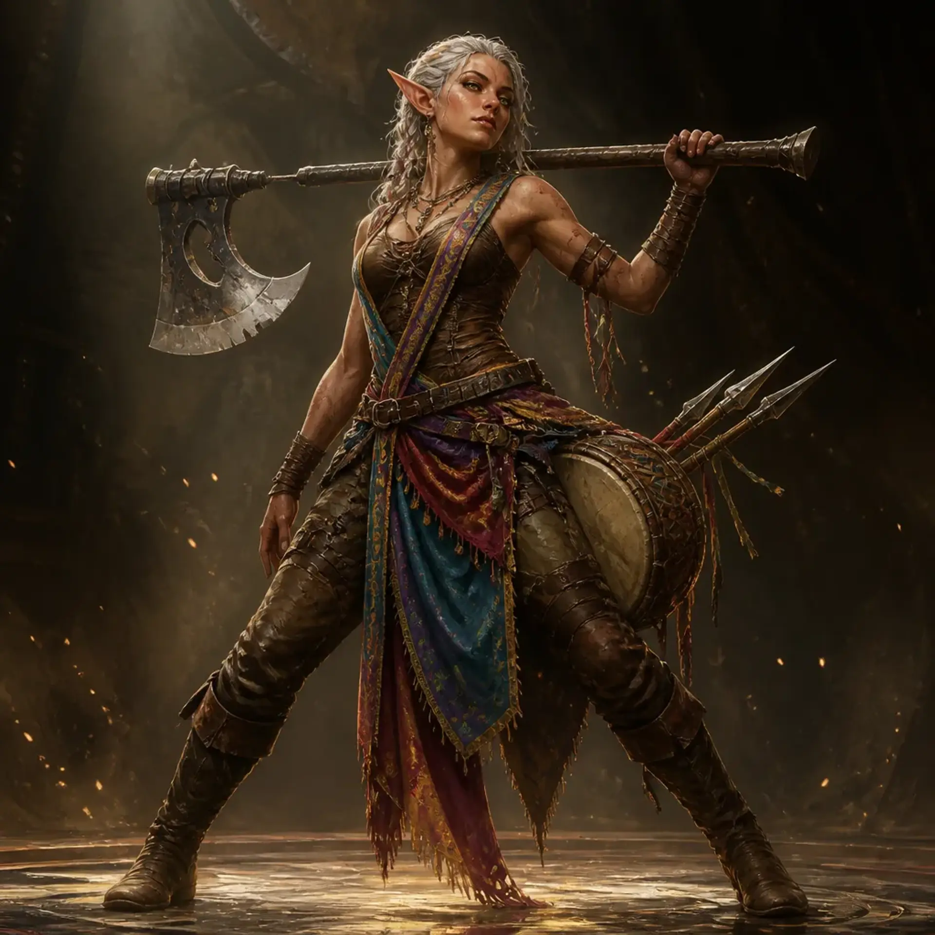 Lethariel Stormdrum - AI-generated fantasy Character