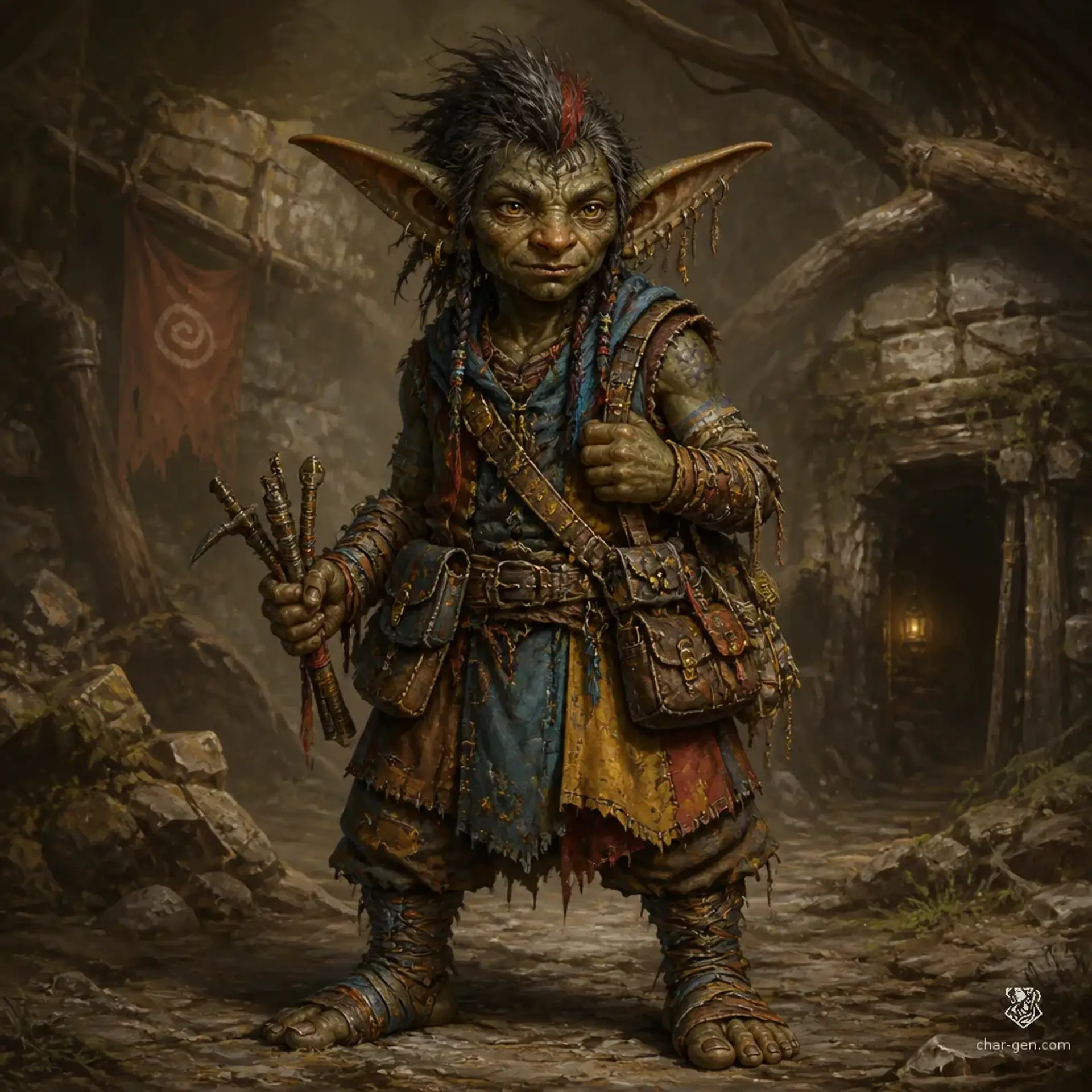 Many-Pockets - AI-generated fantasy Species