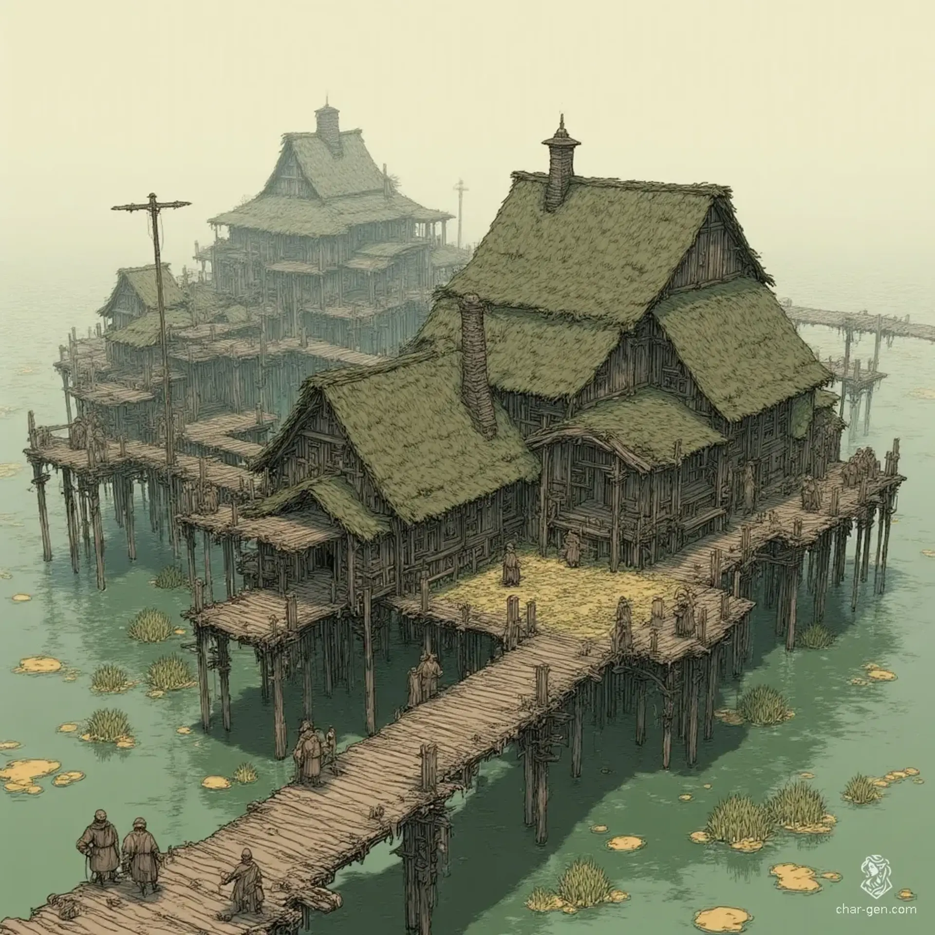 Fenwatch - AI-generated fantasy Settlement