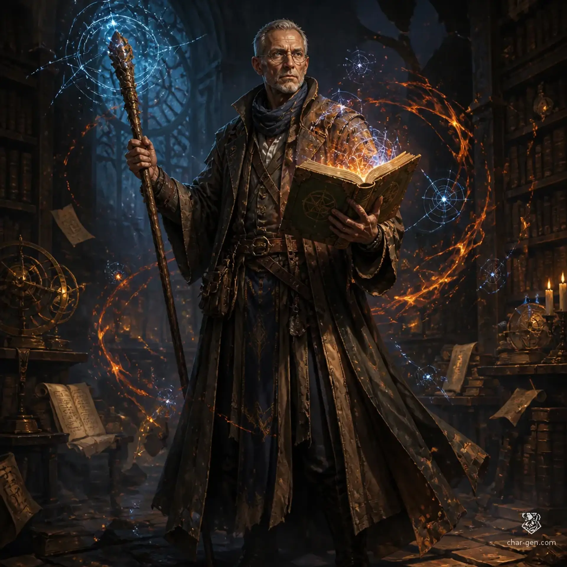 Bektash Qorun - AI-generated fantasy Character