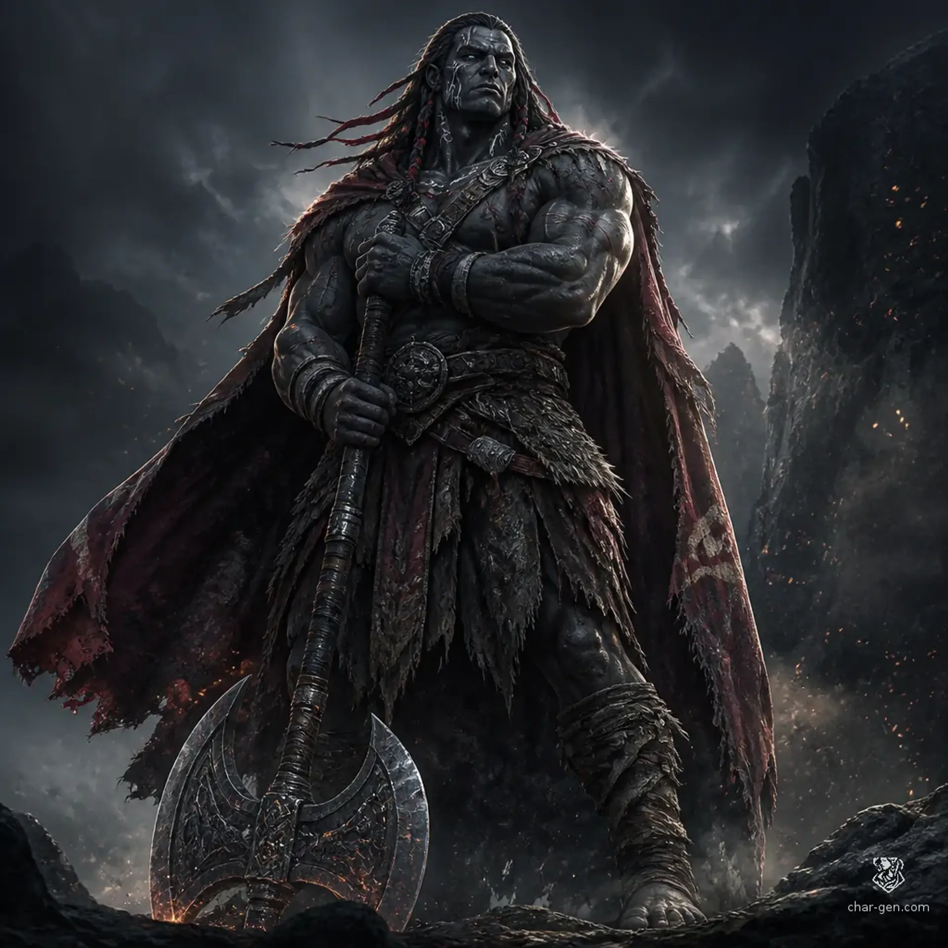 Korran Stonewake - AI-generated fantasy Character