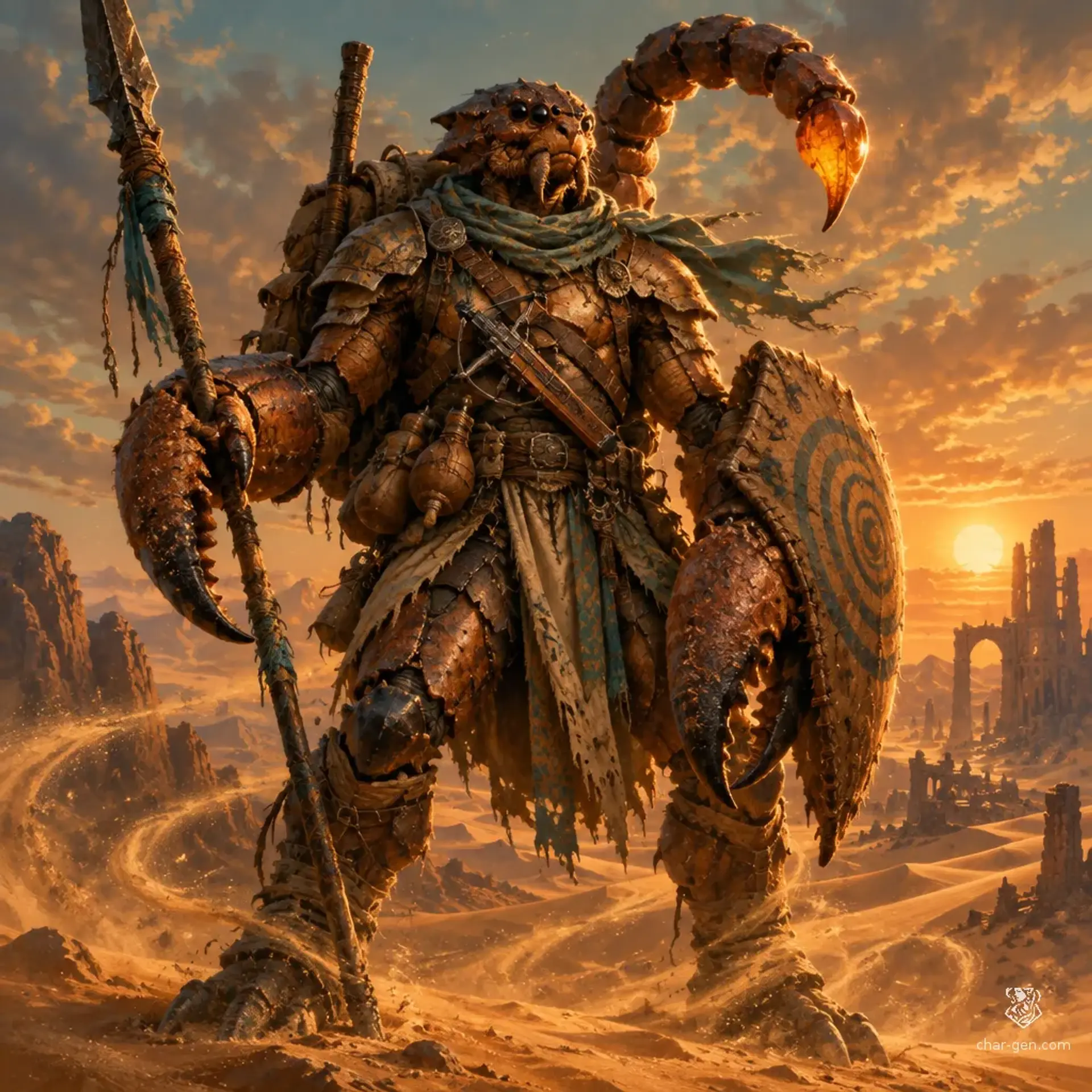 Scorch - AI-generated fantasy Character