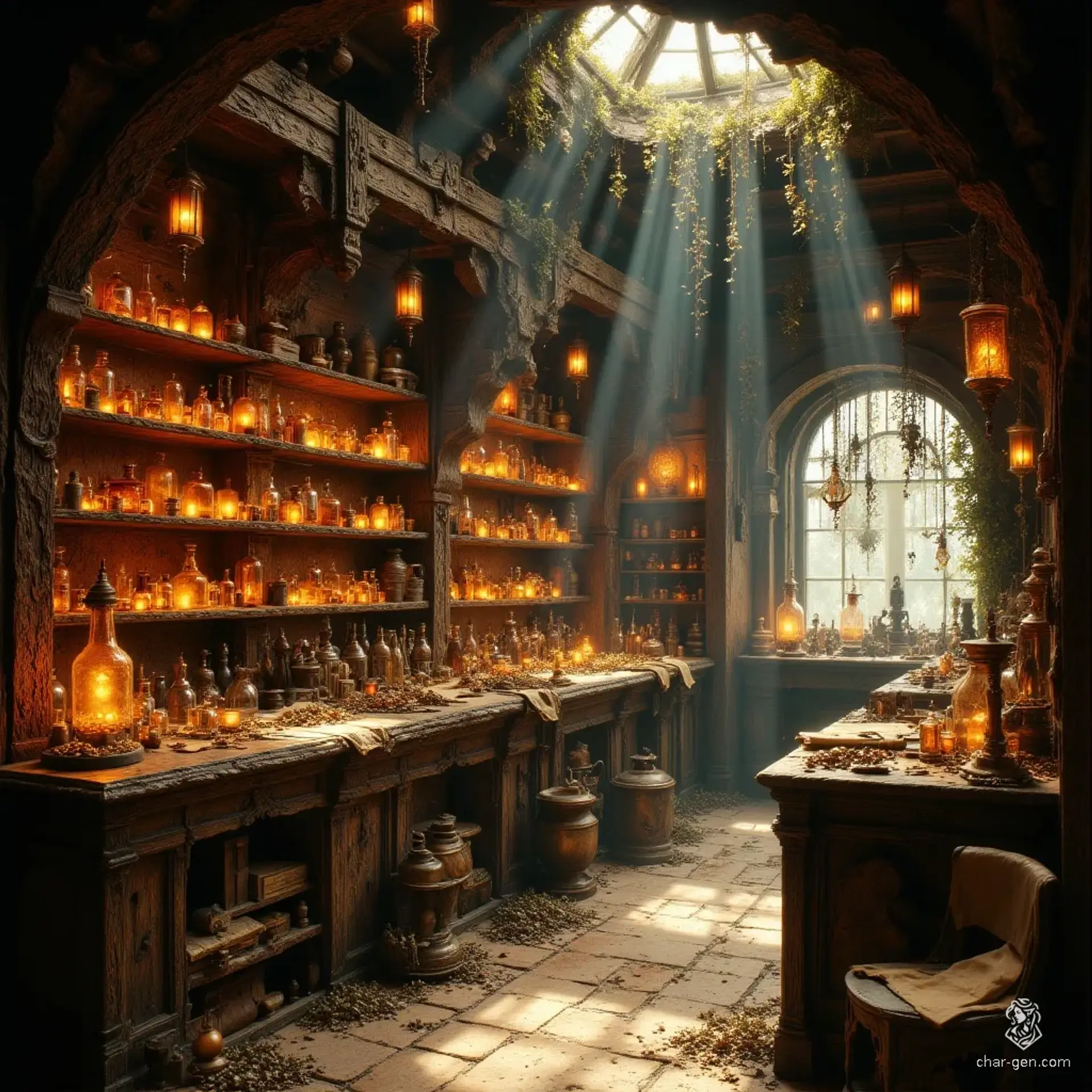 The Silverleaf Emporium - AI-generated fantasy Shop