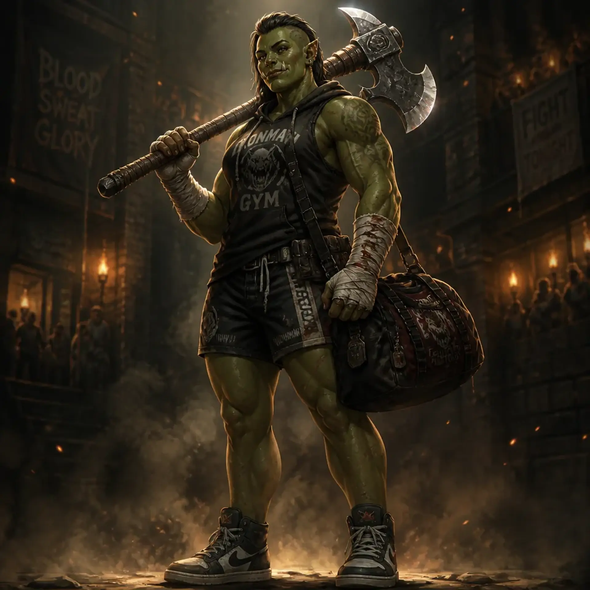 Korga Ironwrap - AI-generated fantasy Character
