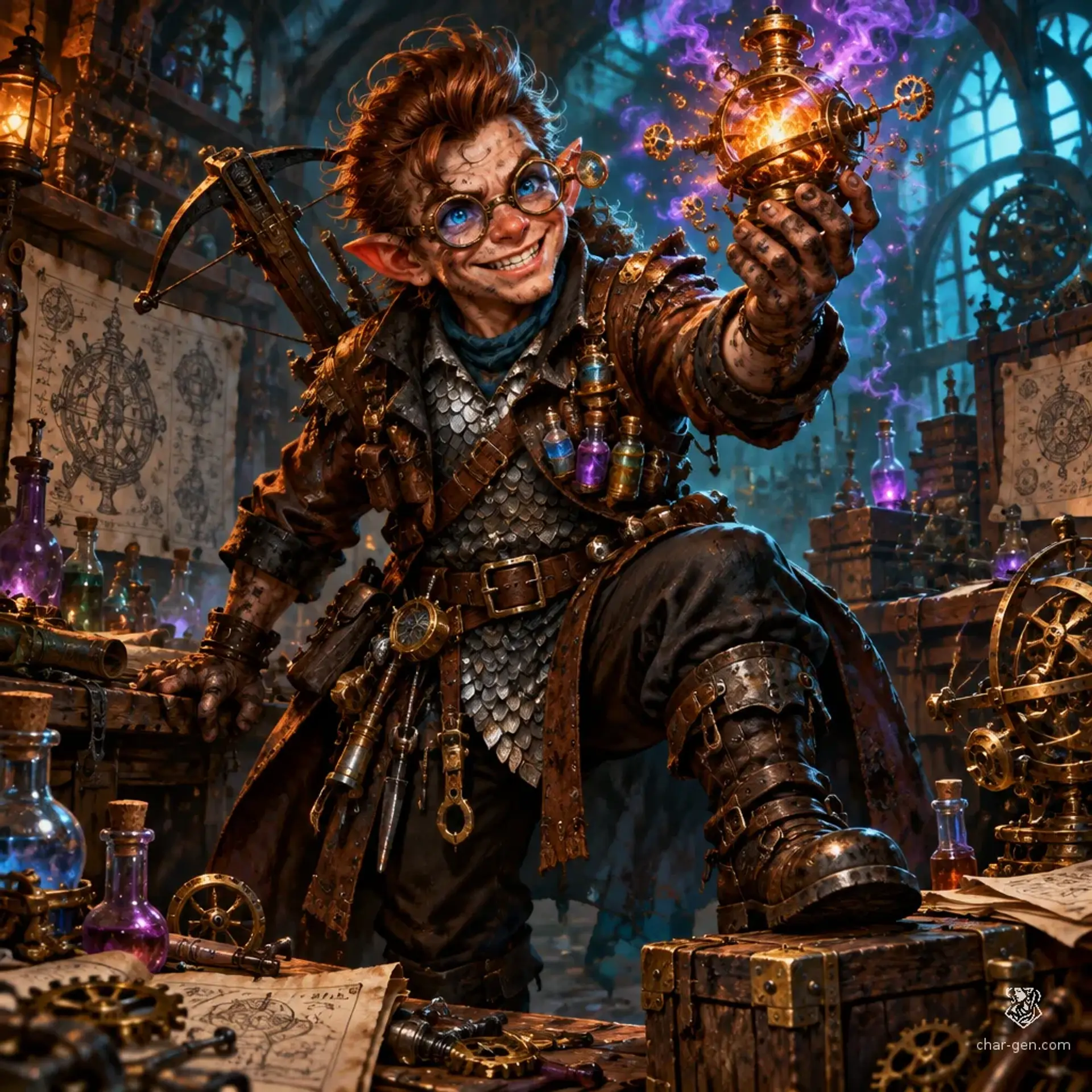 Vesper Alcahest - AI-generated fantasy Character