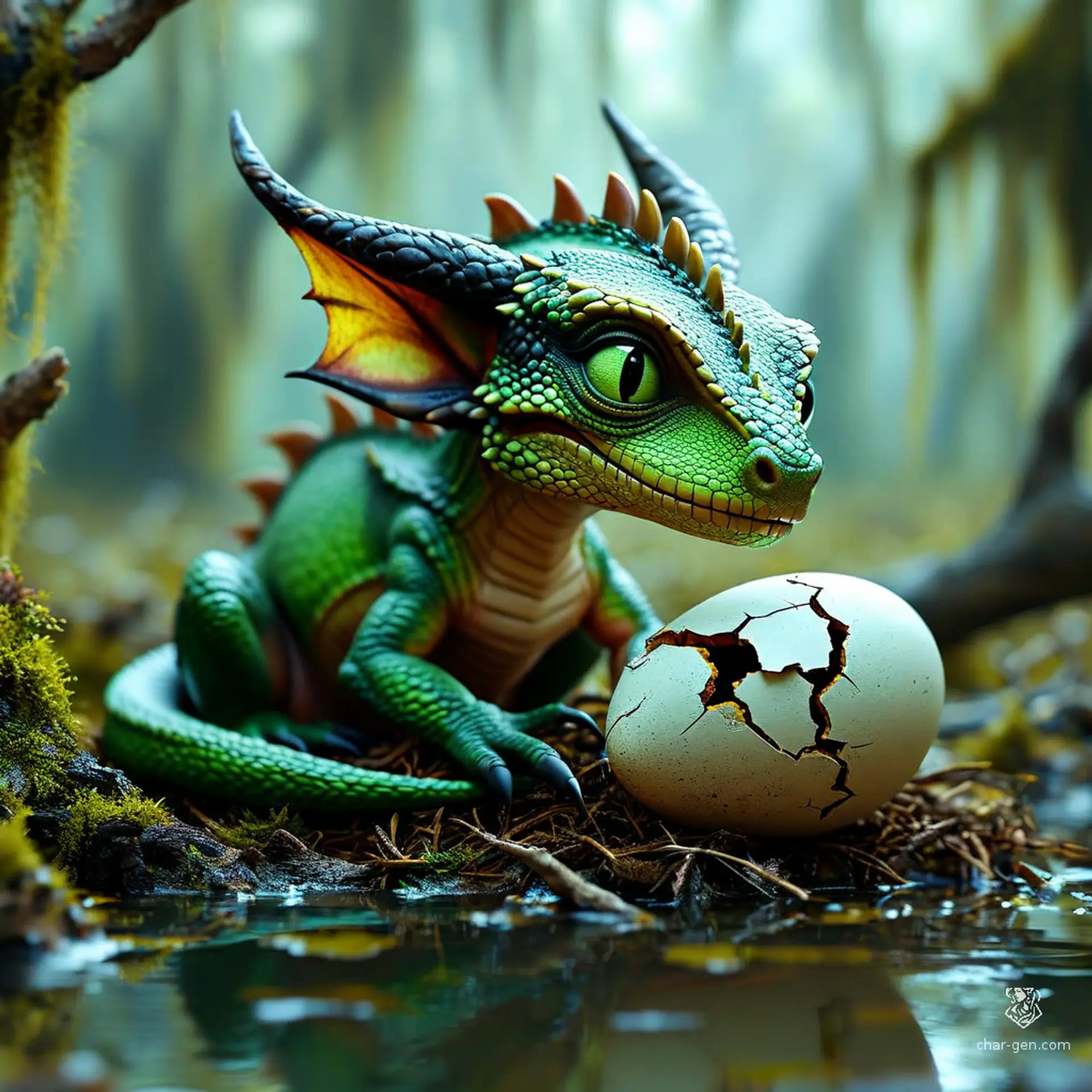 Through a Dragonling's Eyes | Fantasy Art Competition | CharGen