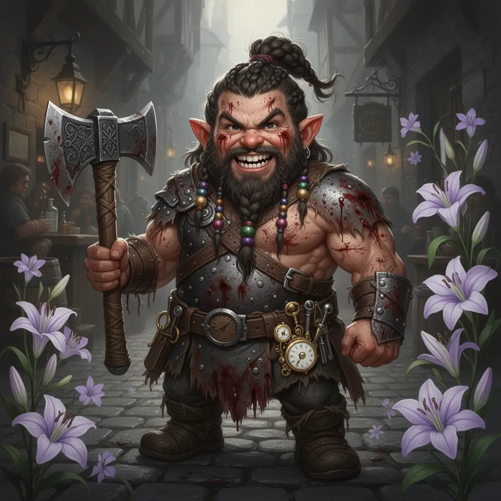 Barnaby Iron-Shins Tumblewick - AI-generated fantasy NPC