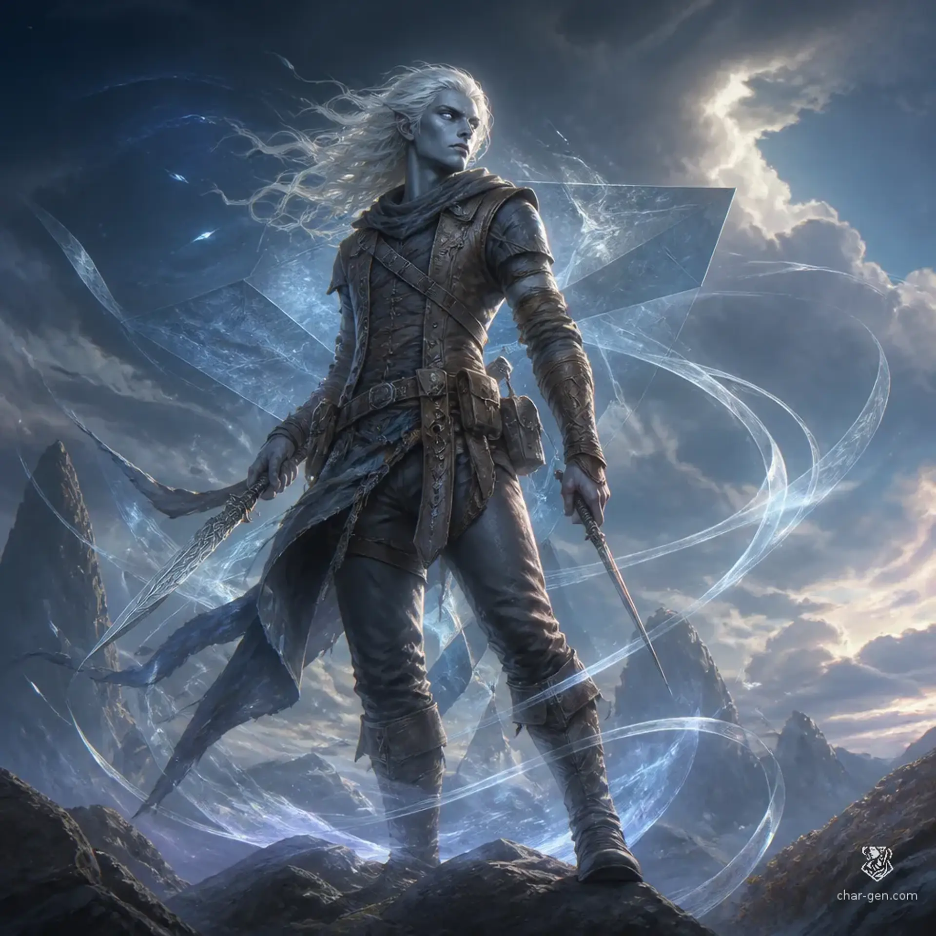 Desmond Gale - AI-generated fantasy Character