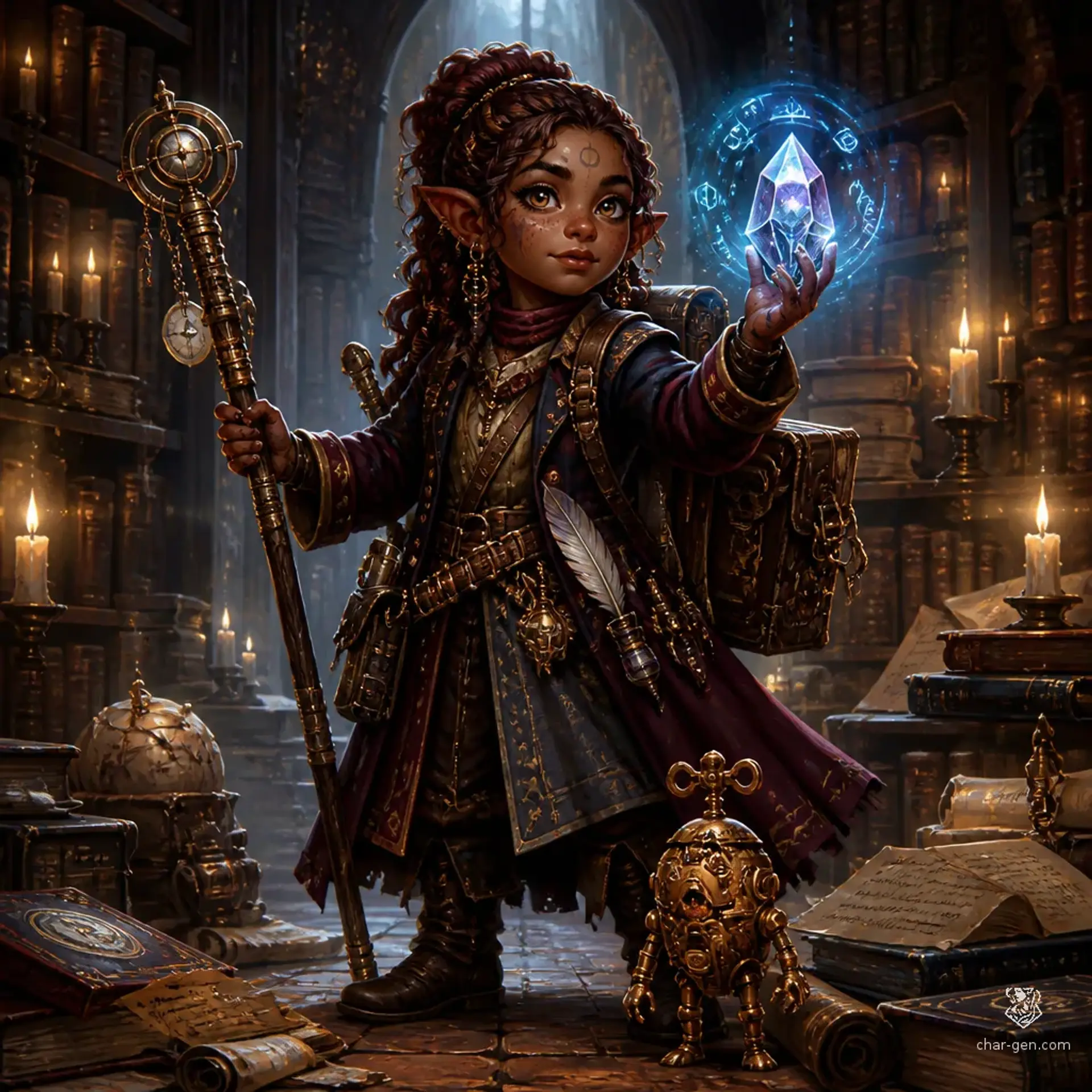 Nerys Pahravan - AI-generated fantasy Character