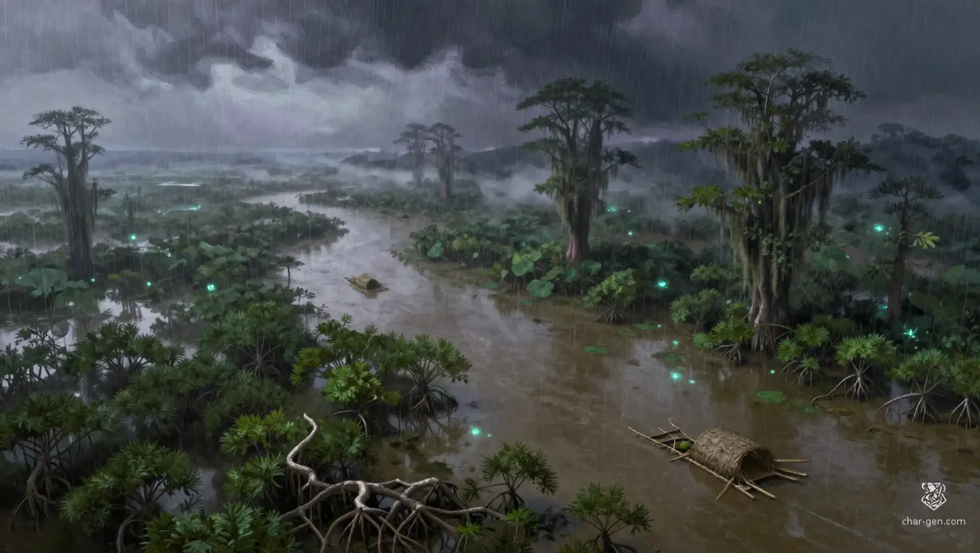 The Siltshallows - AI-generated fantasy Region