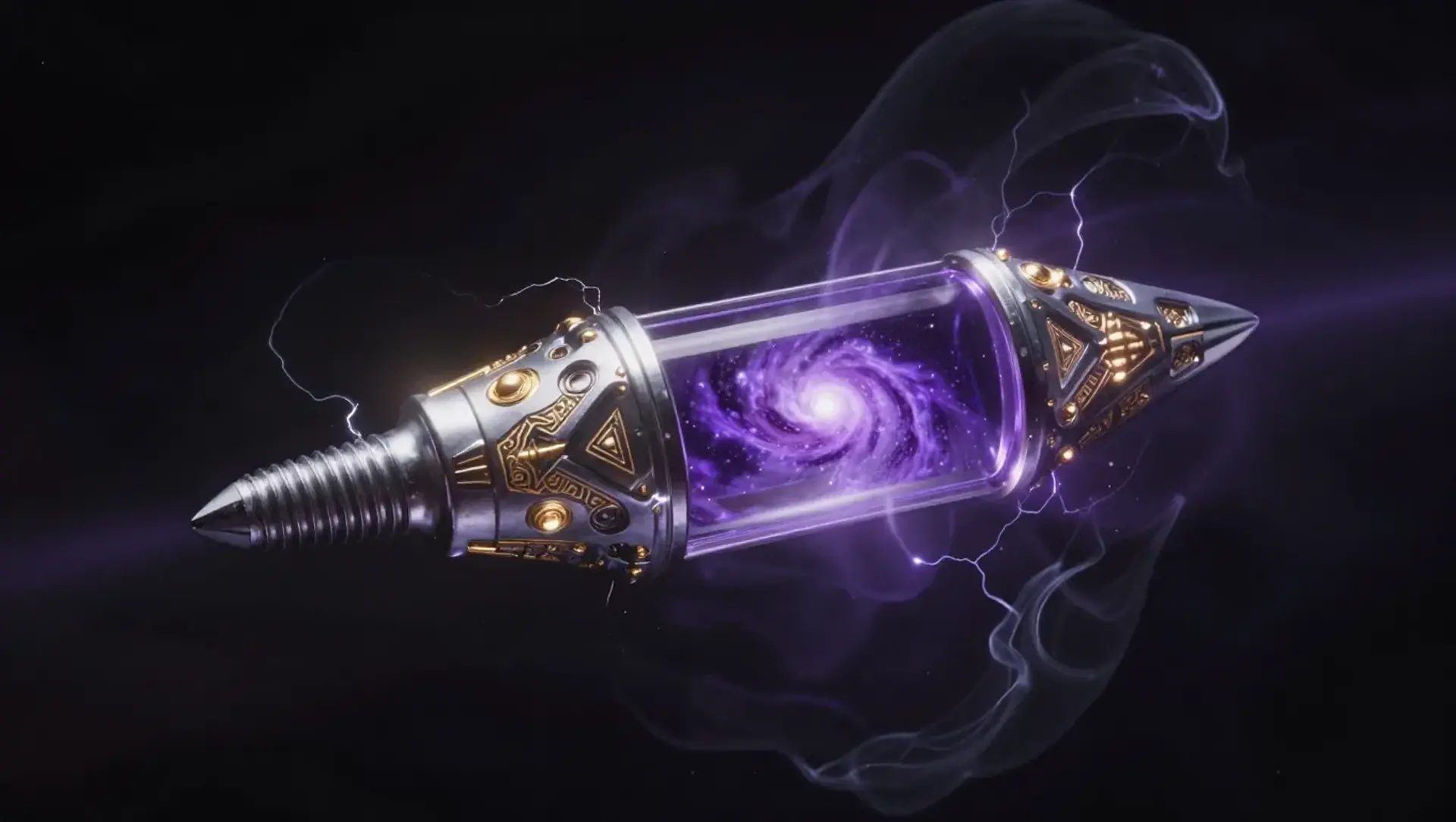 The God-Eater Singularity Round - AI-generated fantasy Magic Item