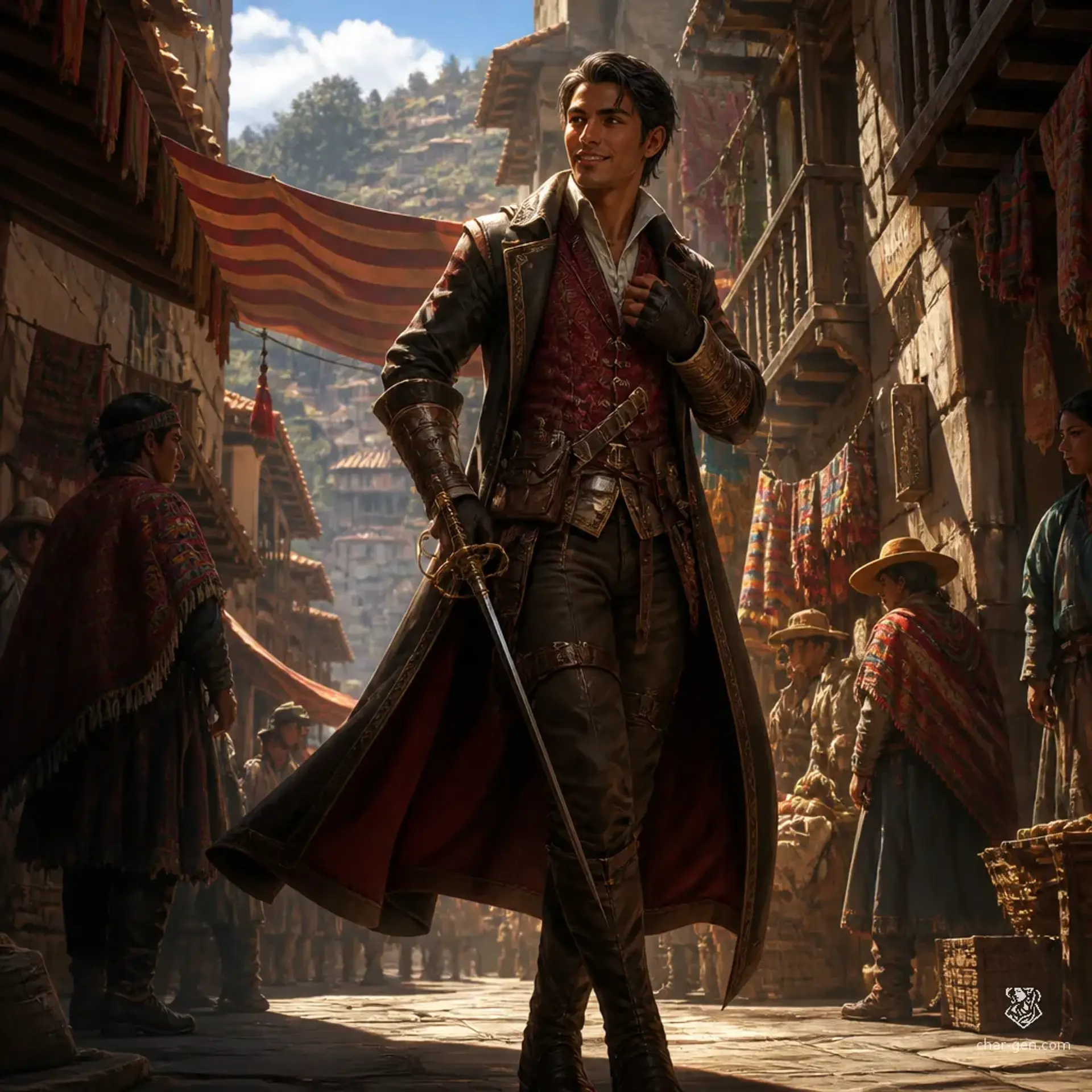 Keshan Qoray - AI-generated fantasy Character