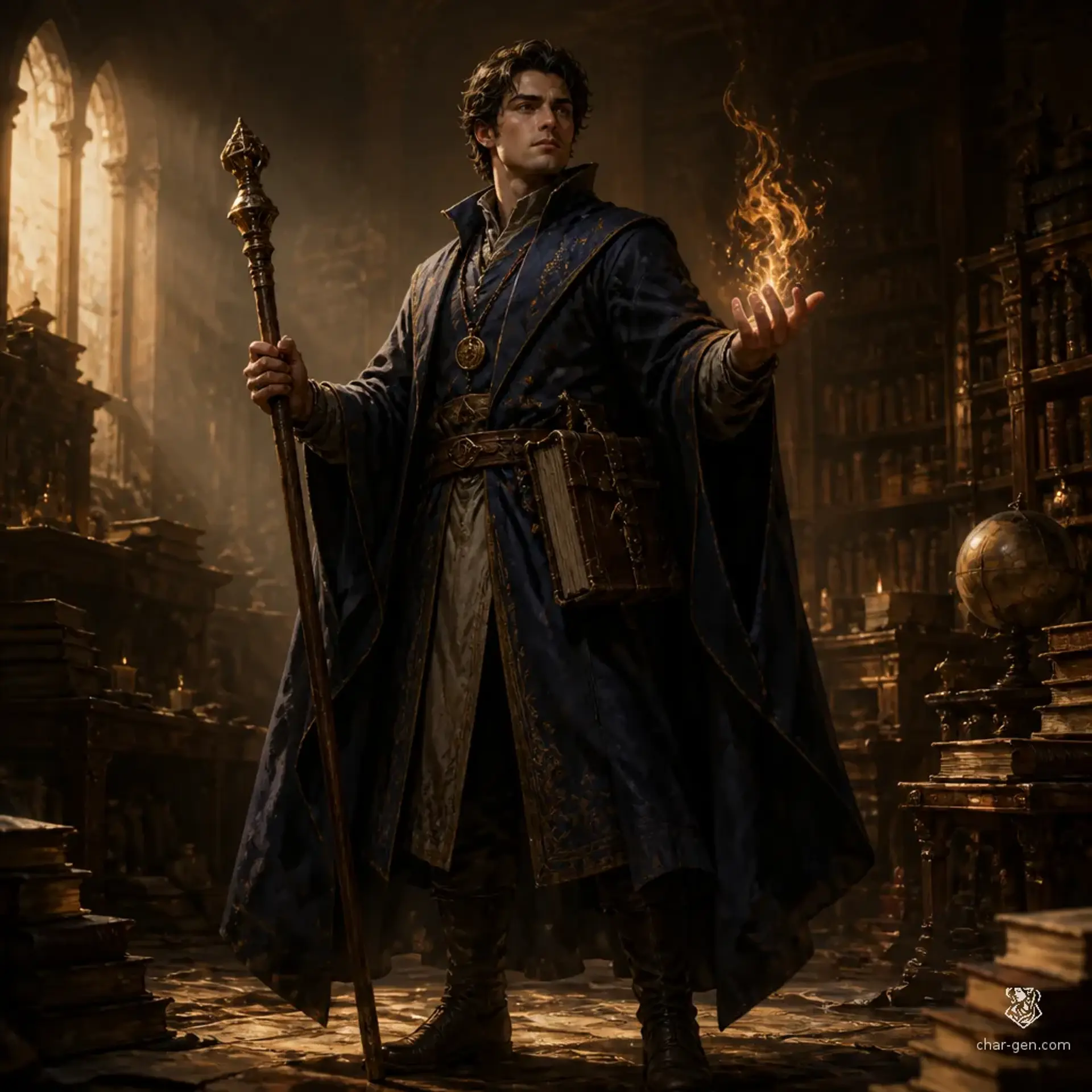 Orin Veylan - AI-generated fantasy Character