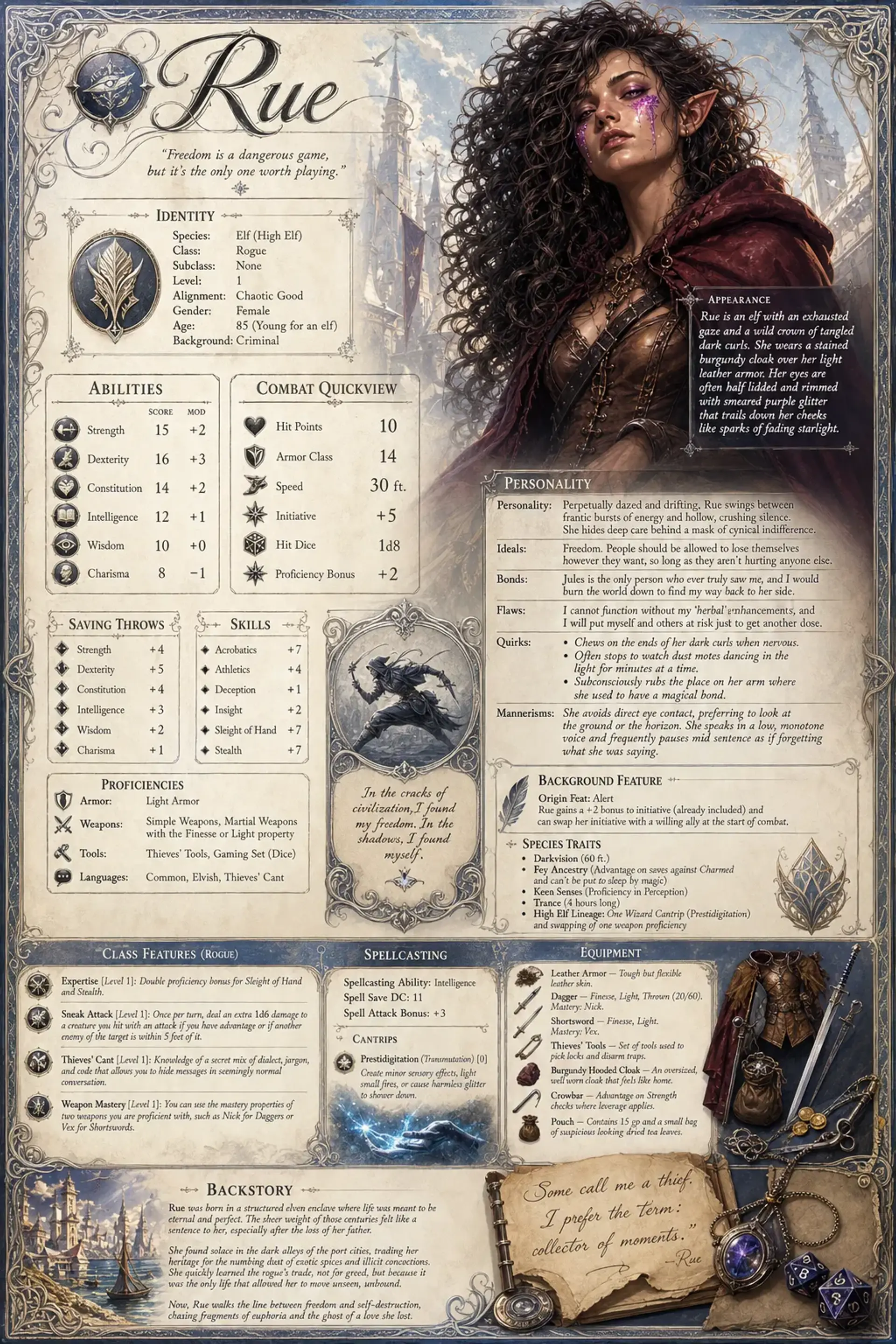 Character Sheet