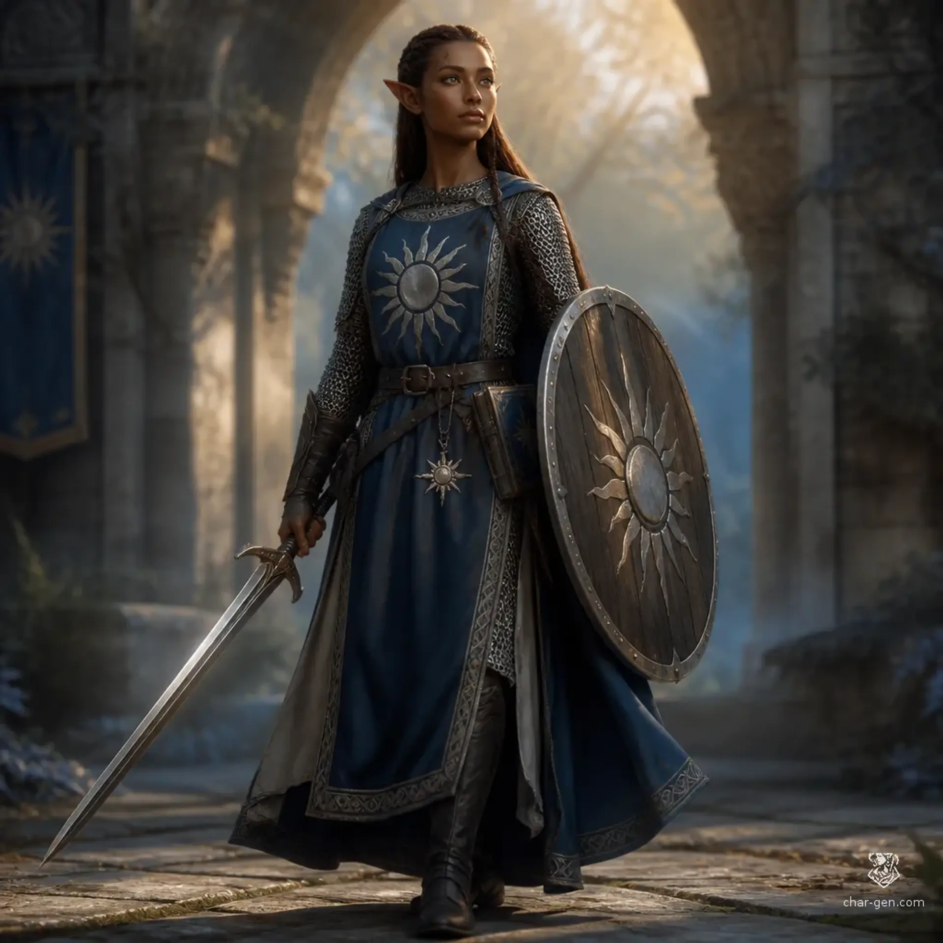 Eirwen Aderyn - AI-generated fantasy Character