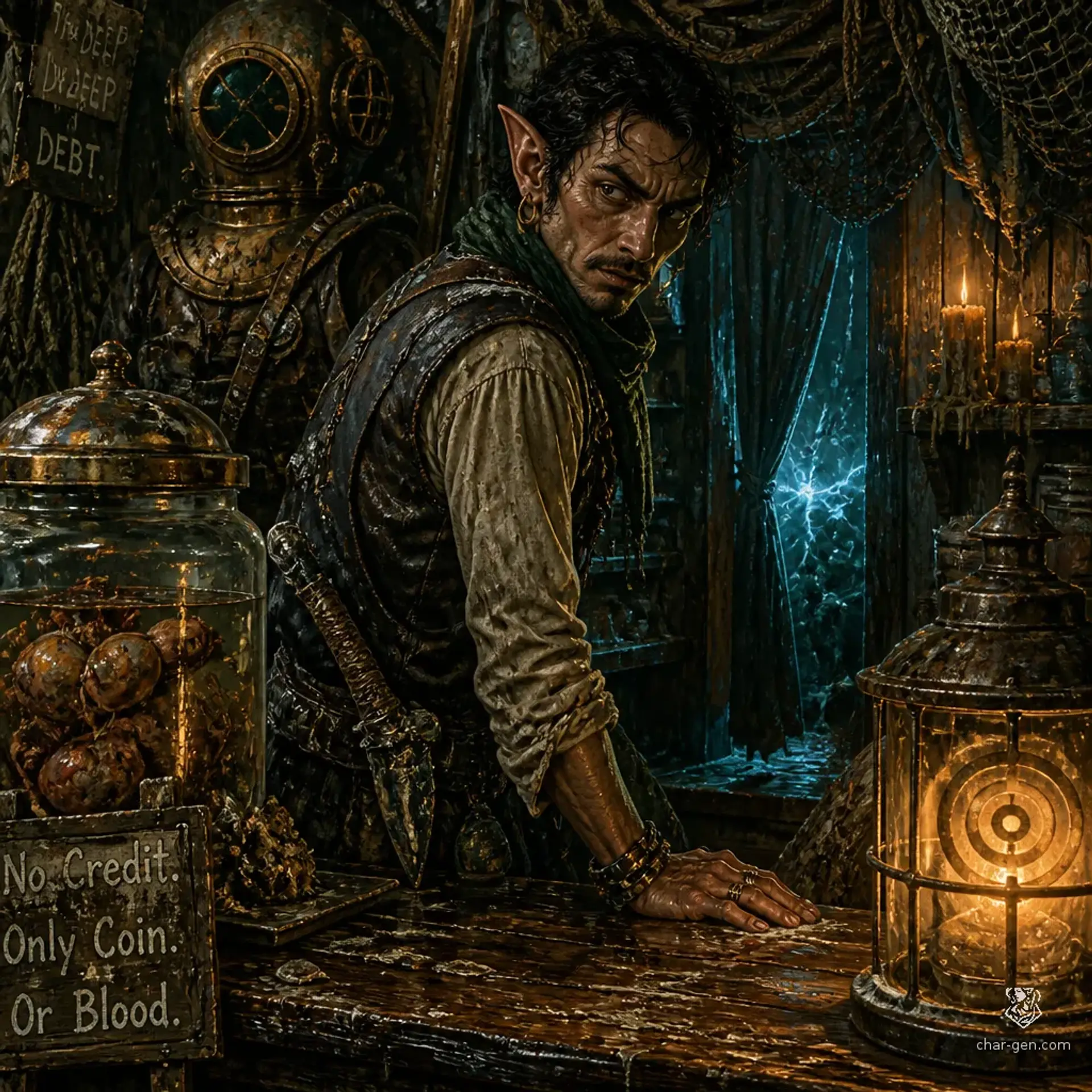 Scupper's Salvage & Sundries - AI-generated fantasy Shop