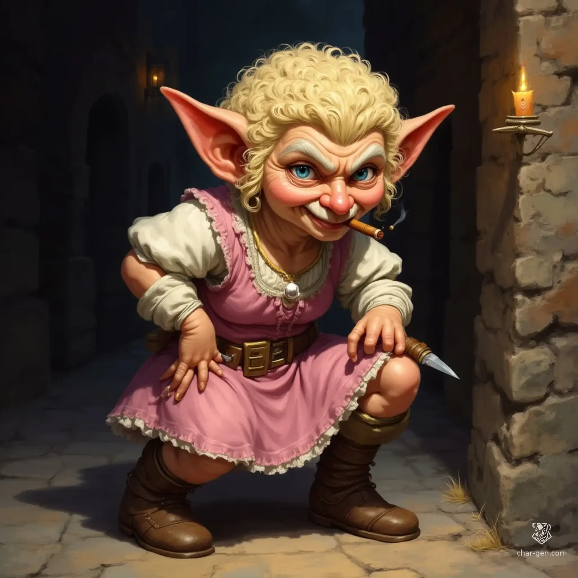 Clive Tinkershade - AI-generated fantasy NPC