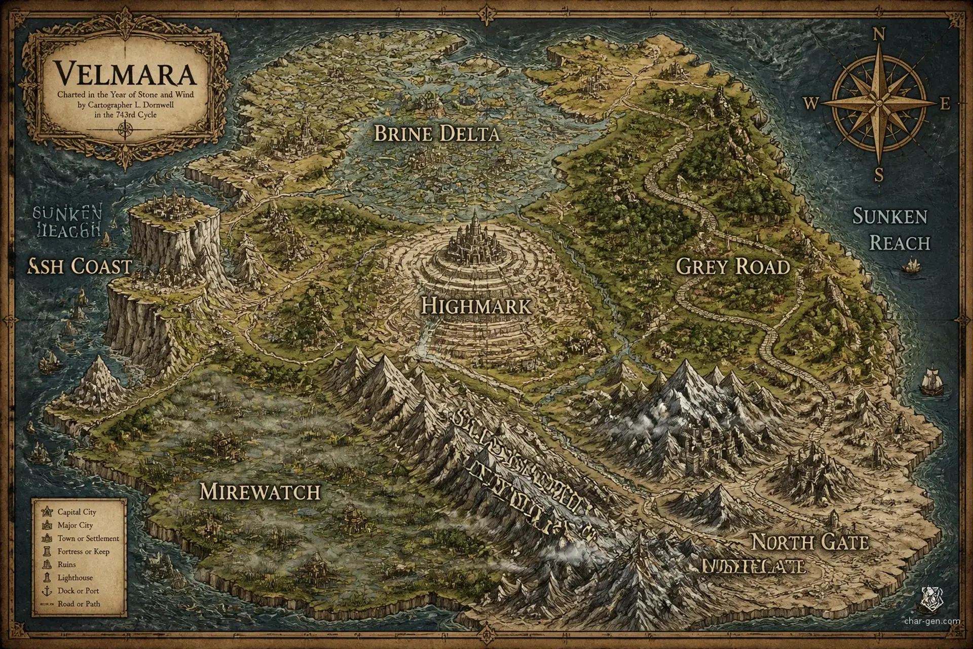 Velmara - AI-generated fantasy World