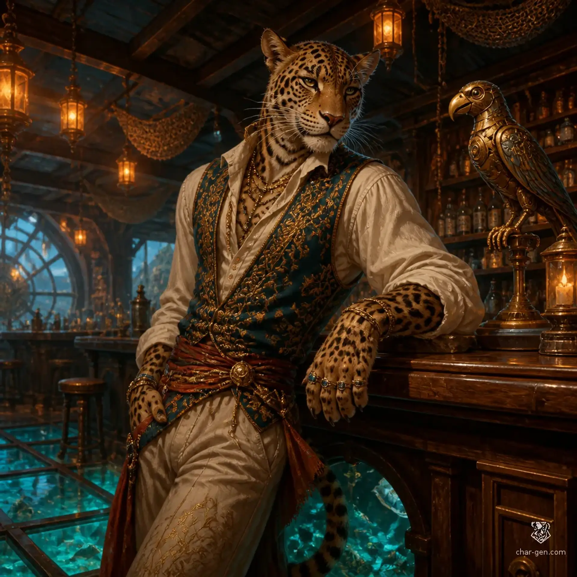 The Serpent's Silk - AI-generated fantasy Tavern