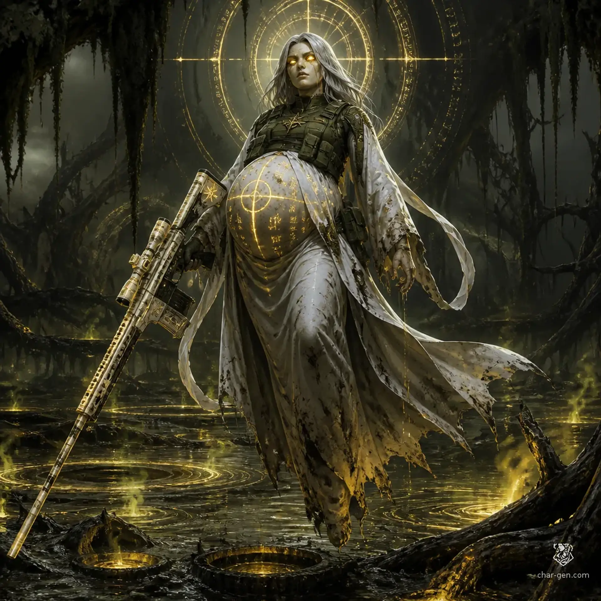 Aurelia the Arsenal Matriarch - AI-generated fantasy Monster